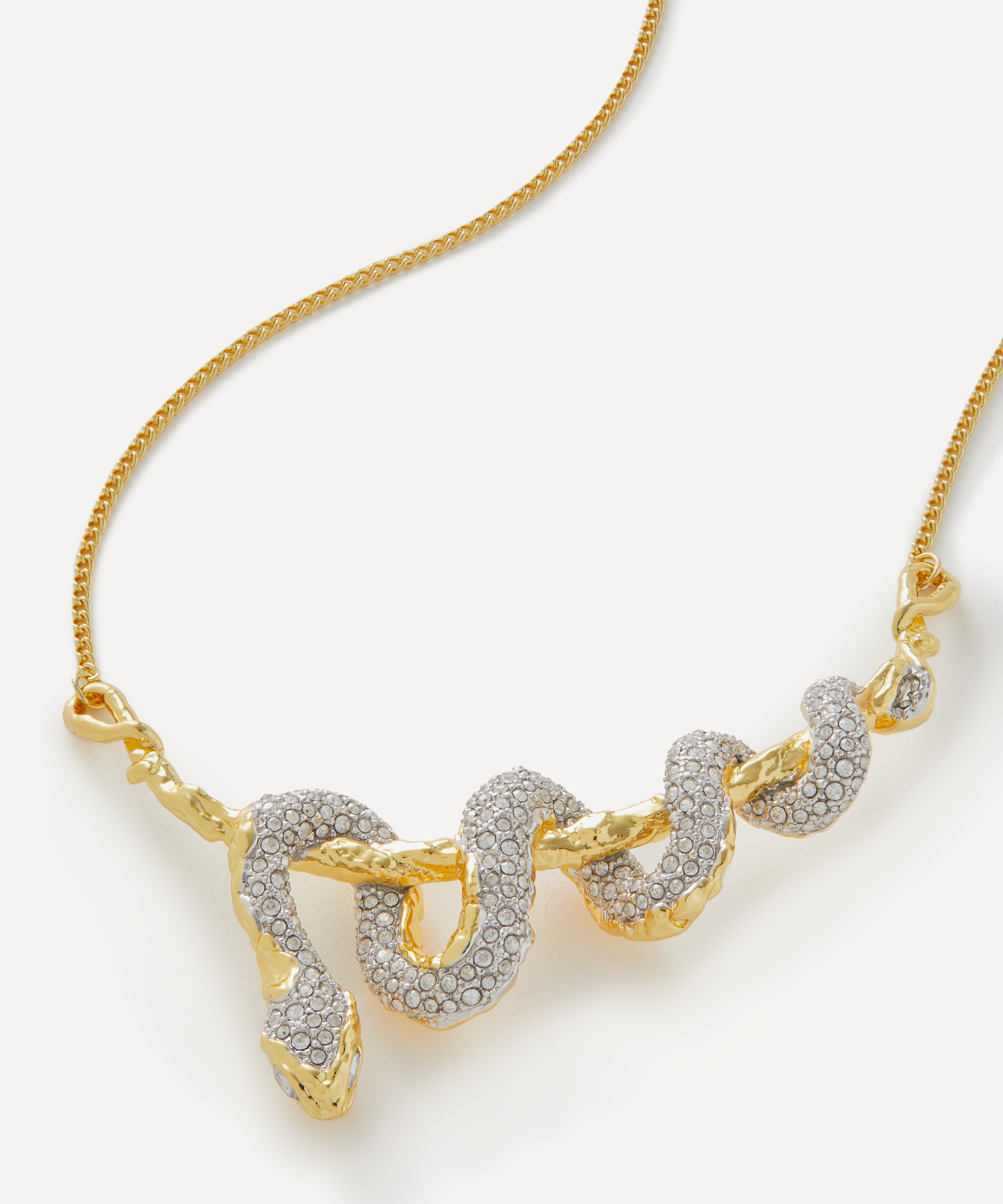 Alexis Bittar - 14ct Gold-Plated Coiled Serpent Necklace
