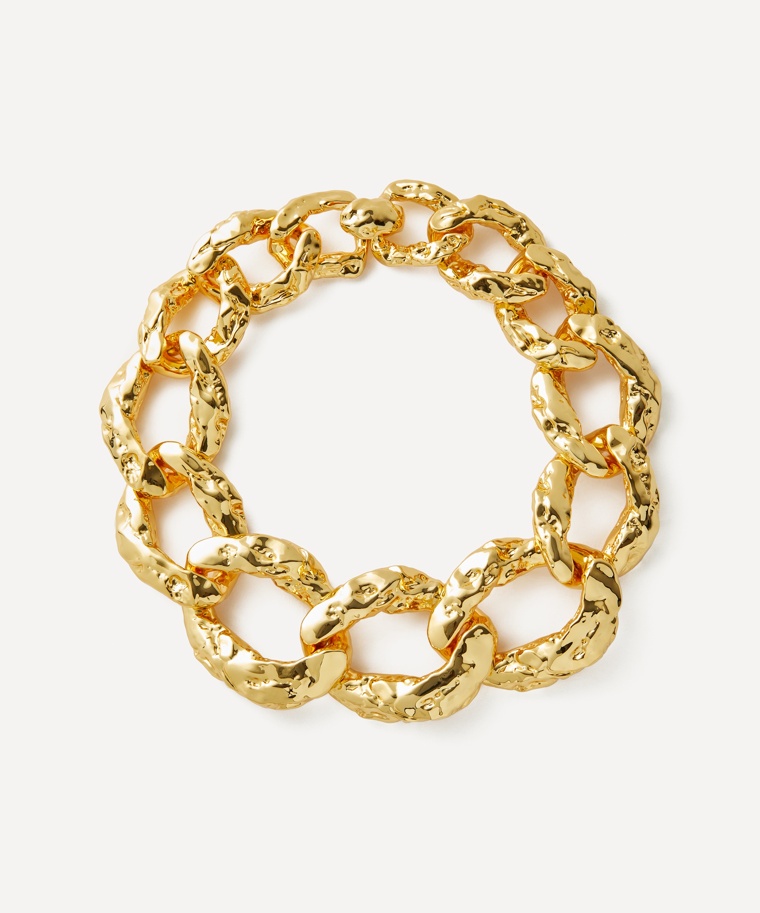 Alexis Bittar - 14ct Gold-Plated Brut Curb Link Necklace image number 0