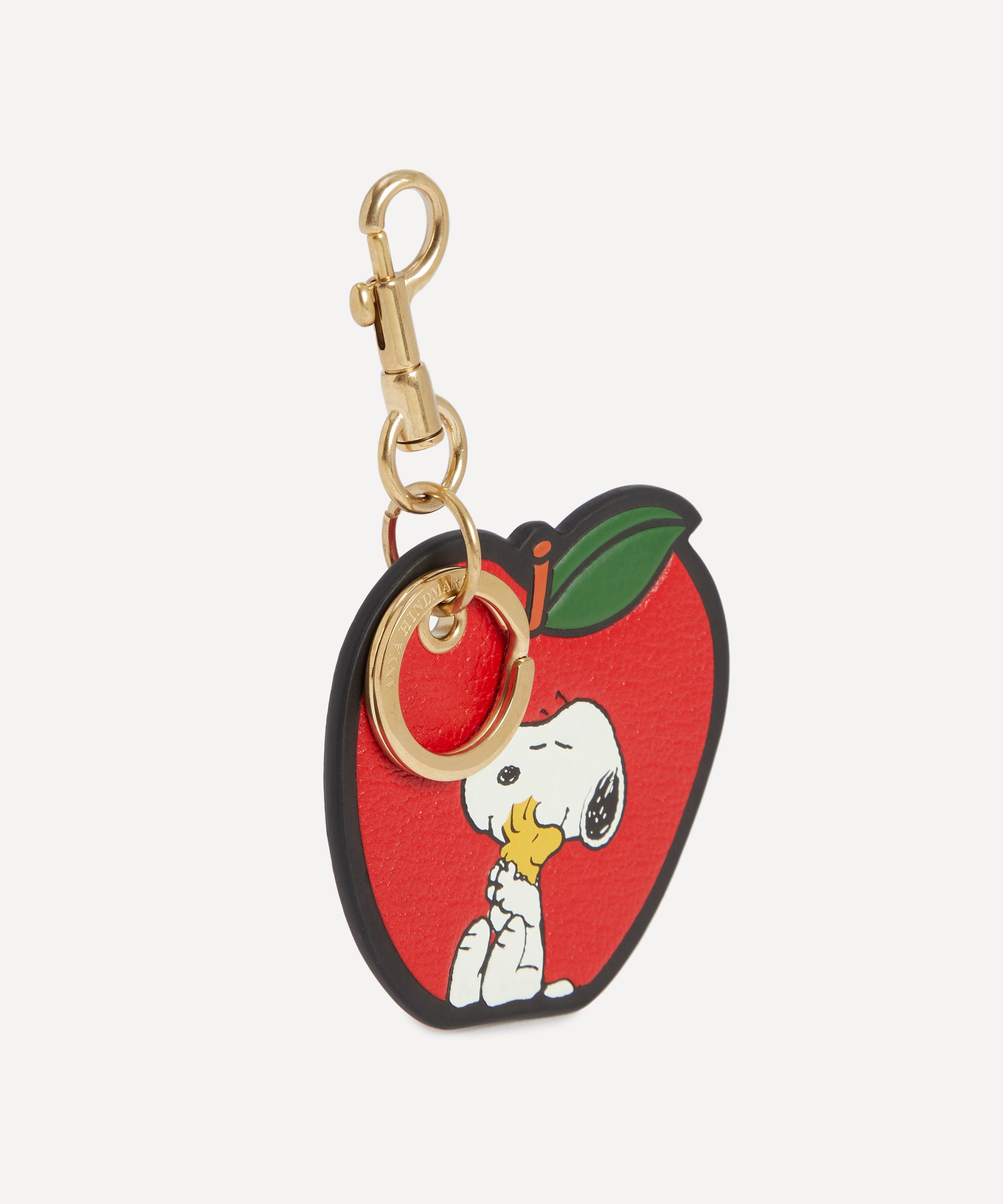 Anya Hindmarch - Peanuts Snoopy and Woodstock Apple Key Charm image number 1