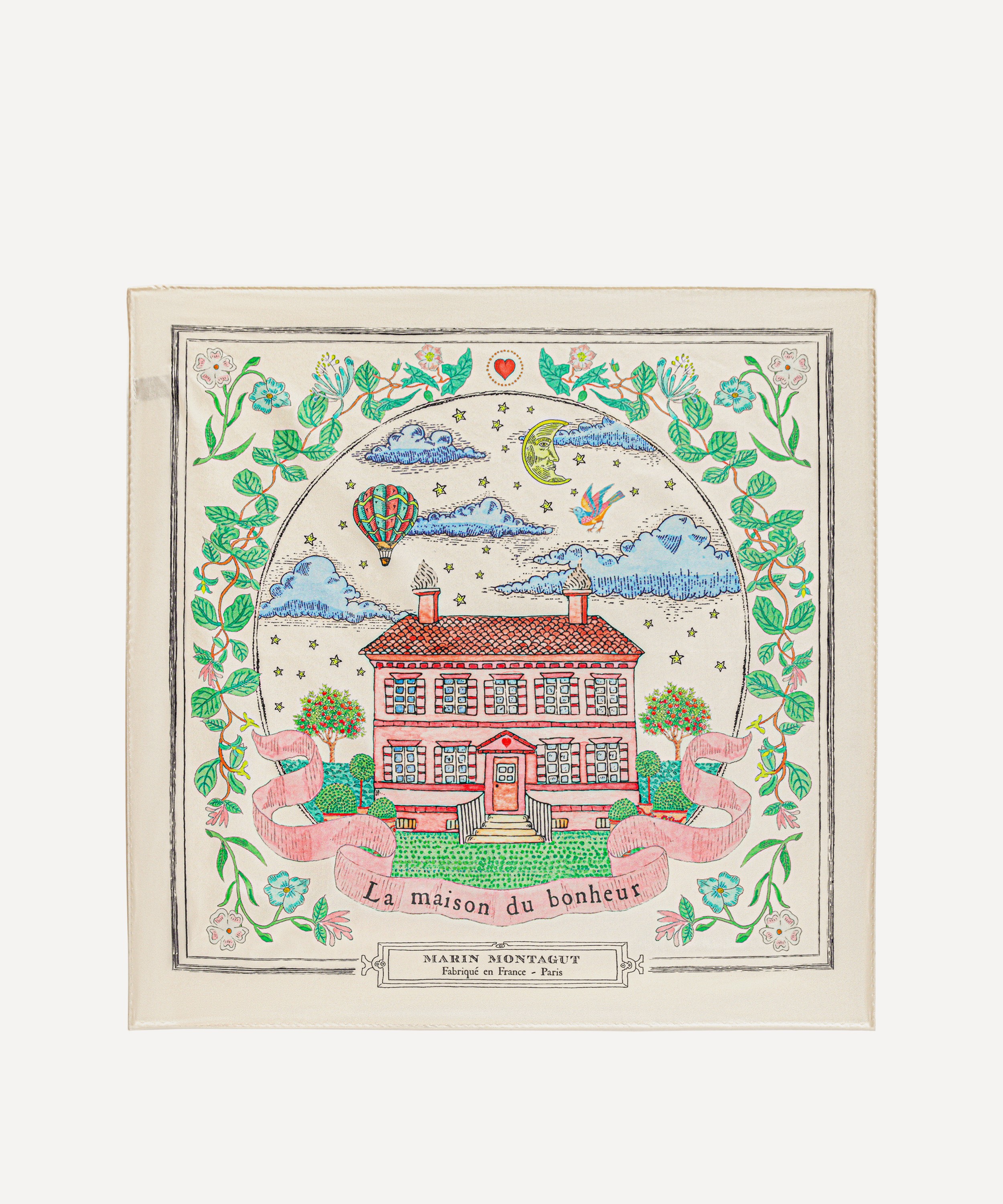 Marin Montagut - La Maison du Bonheur Large Silk Scarf image number 0