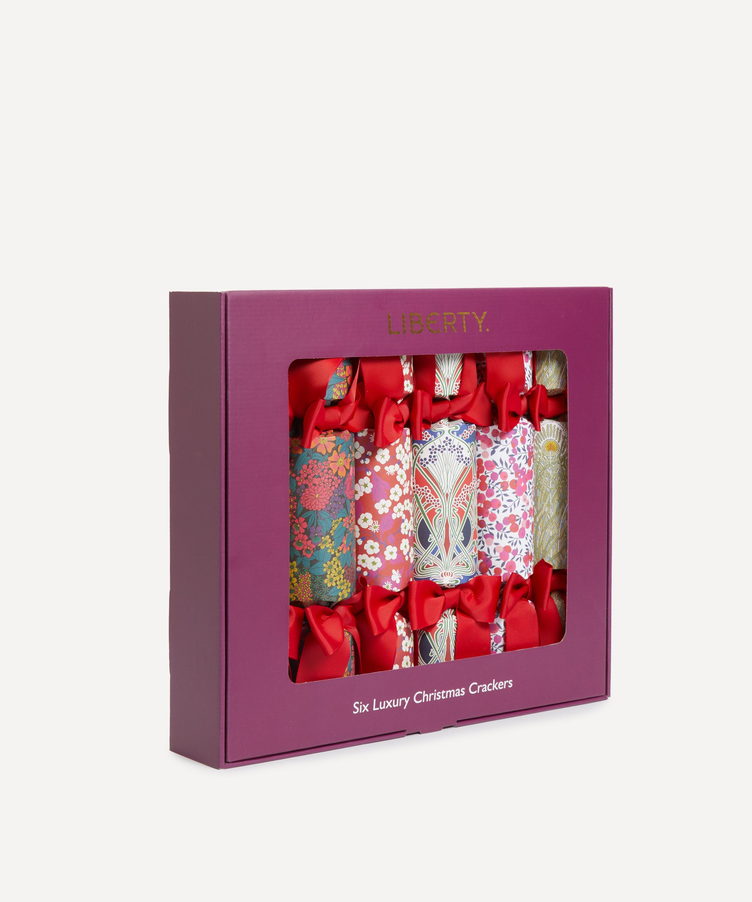 Christmas - Liberty Print Christmas Crackers Box of Six image number 1