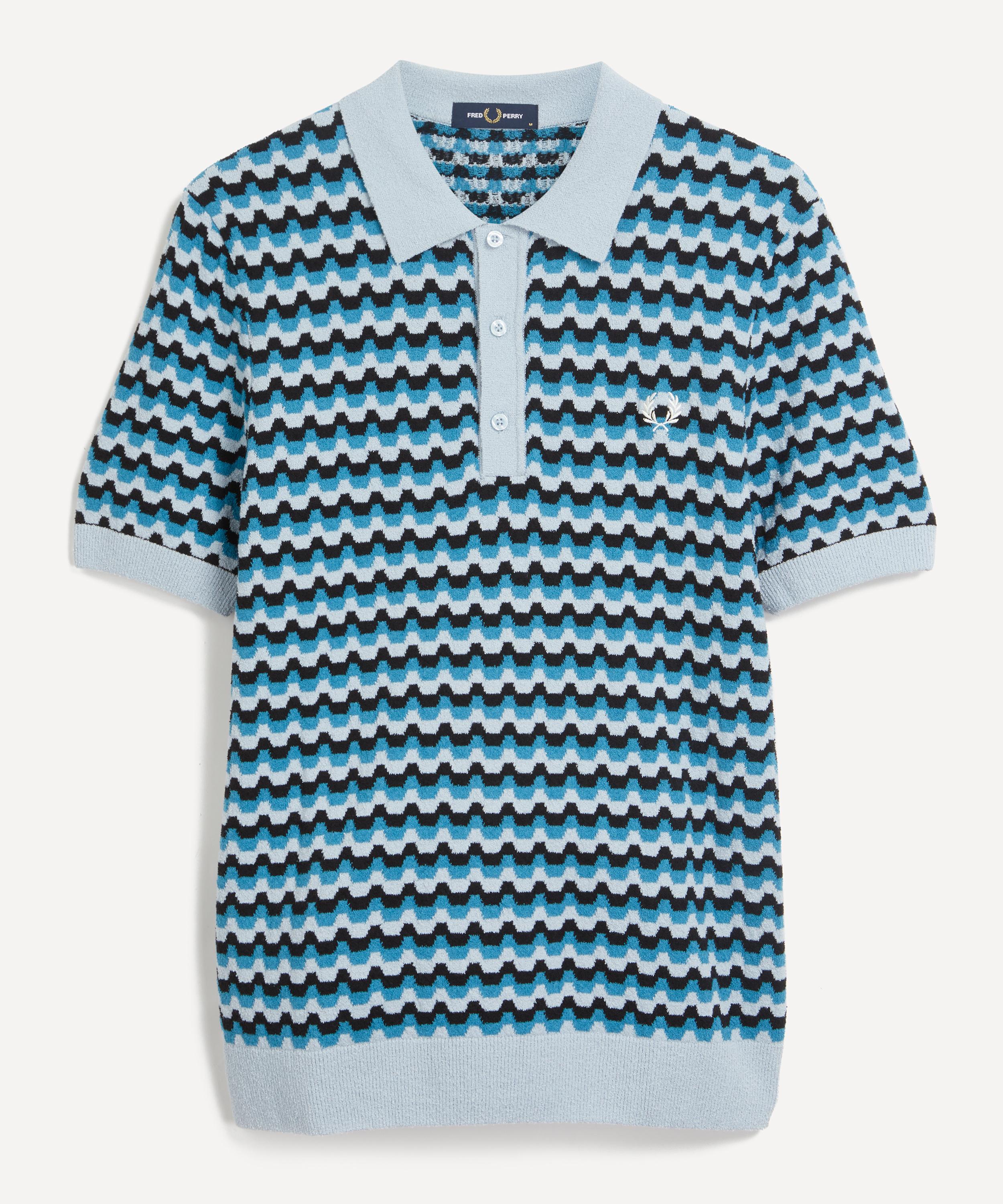 Fred Perry - Boucle Jacquard Knitted Polo Shirt image number 0