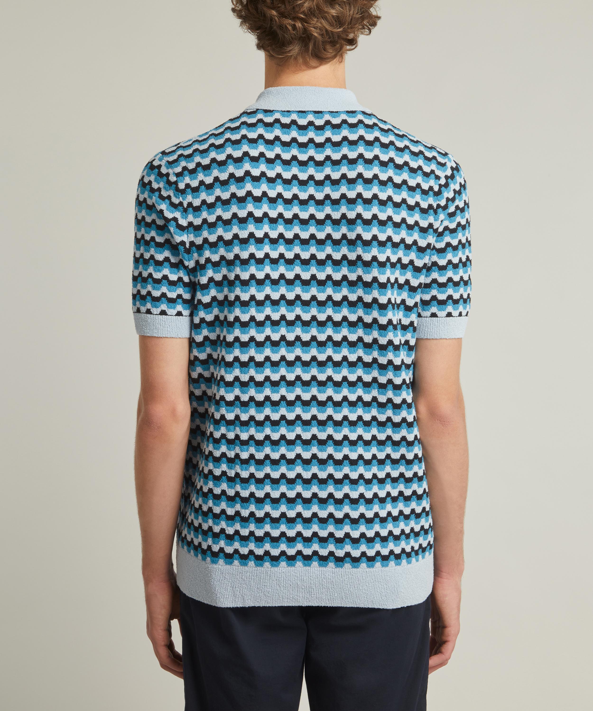 Fred Perry - Boucle Jacquard Knitted Polo Shirt image number 3