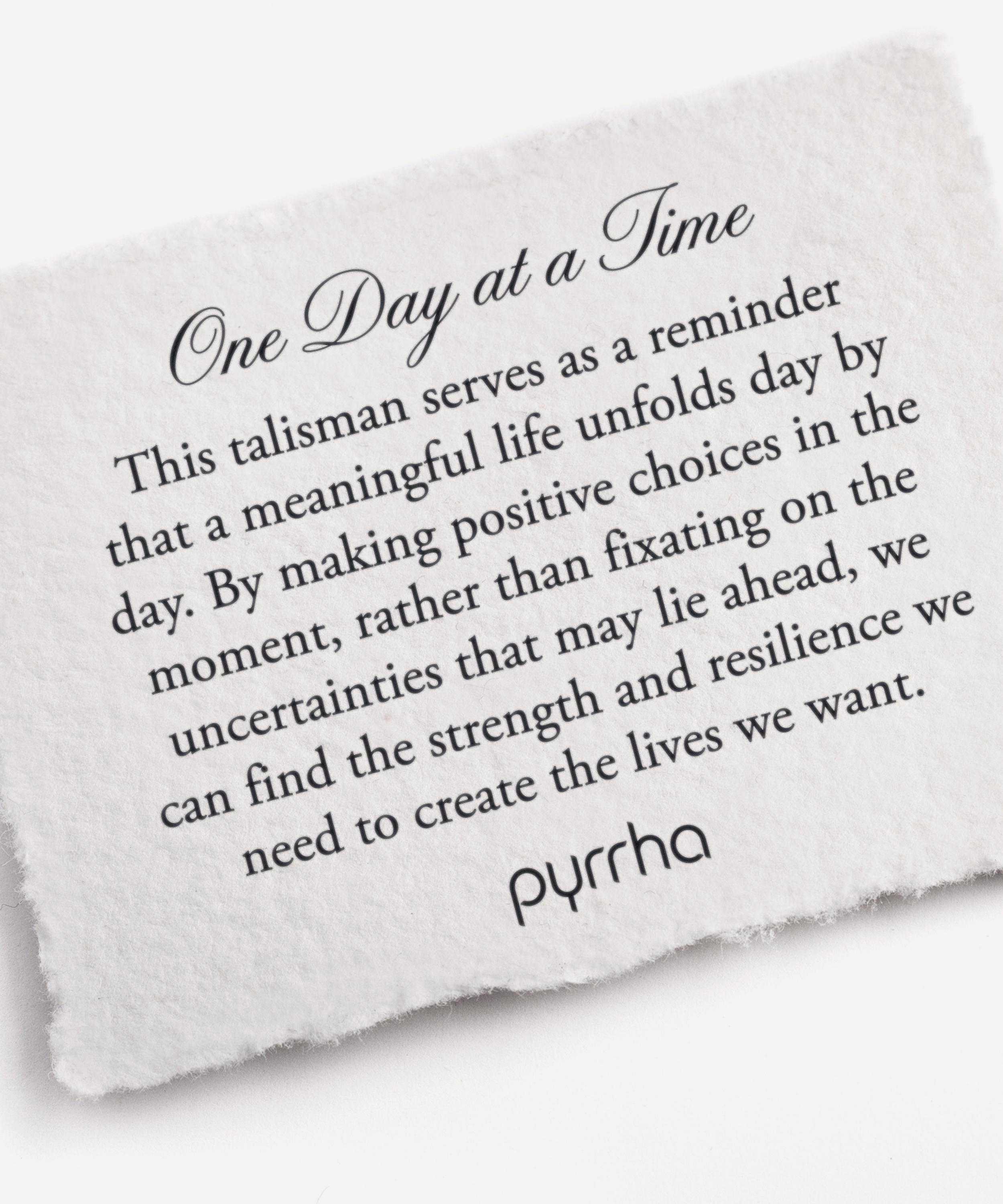 Pyrrha - Bronze One Day at a Time Pendant Necklace image number 3