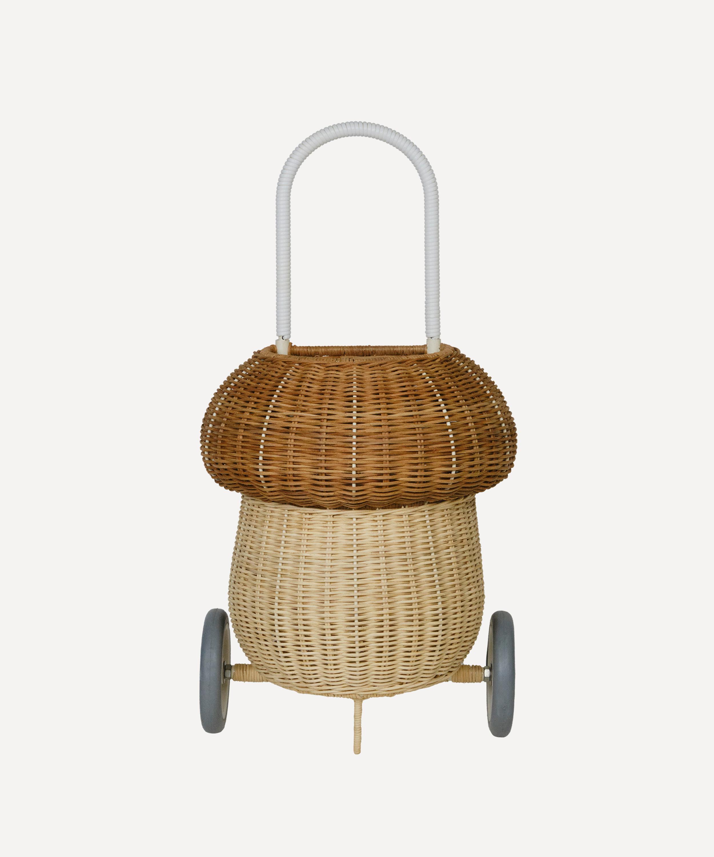 Olli Ella - Rattan Mushroom Luggy Trolly image number 0