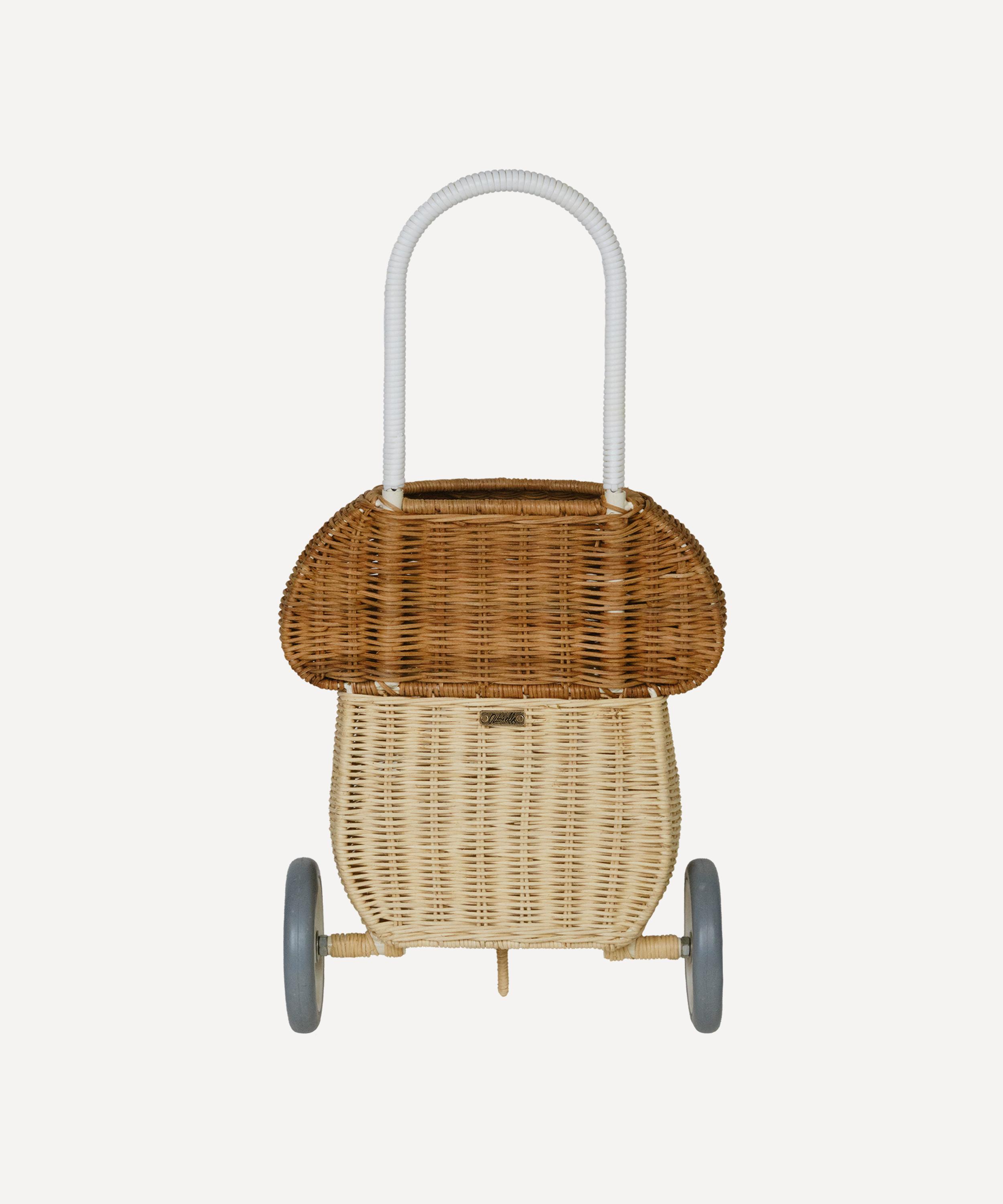 Olli Ella - Rattan Mushroom Luggy Trolly image number 1