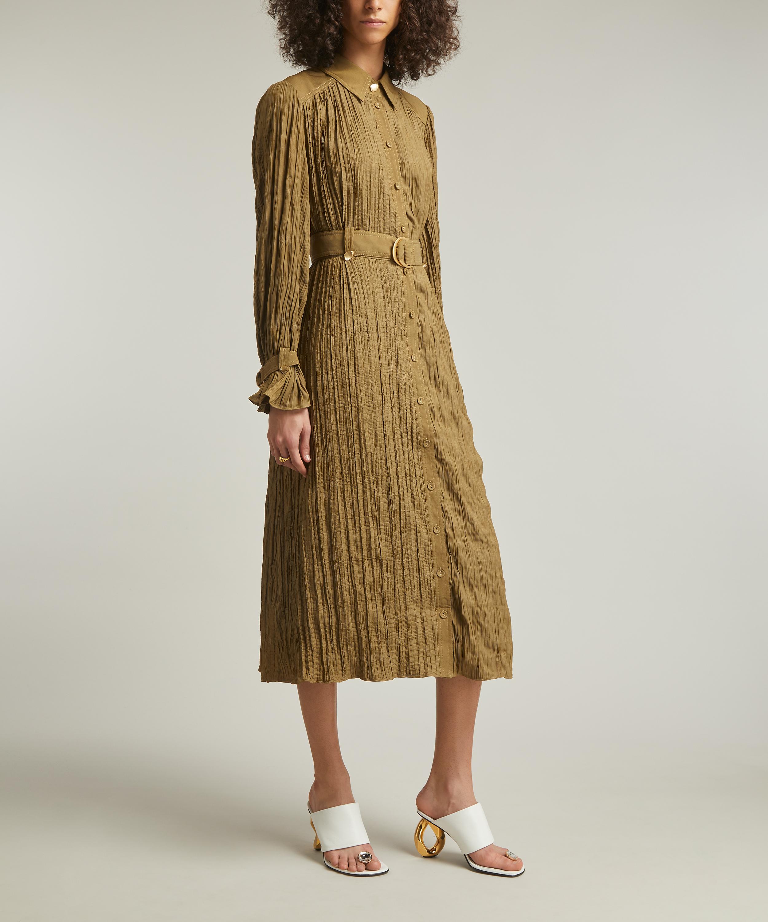 Aje - Bays Crushed Pleat Midi Dress image number 2