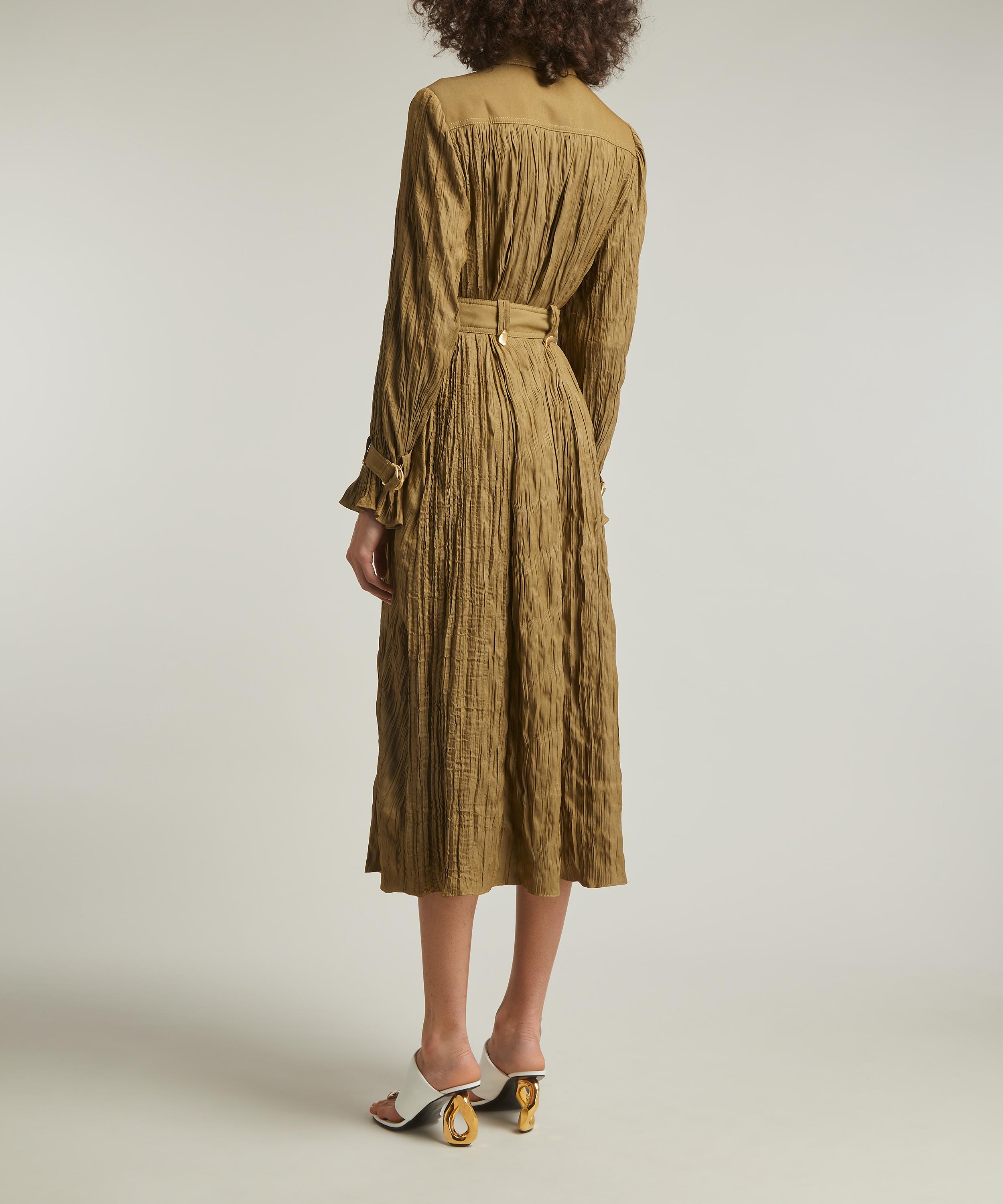 Aje - Bays Crushed Pleat Midi Dress image number 3