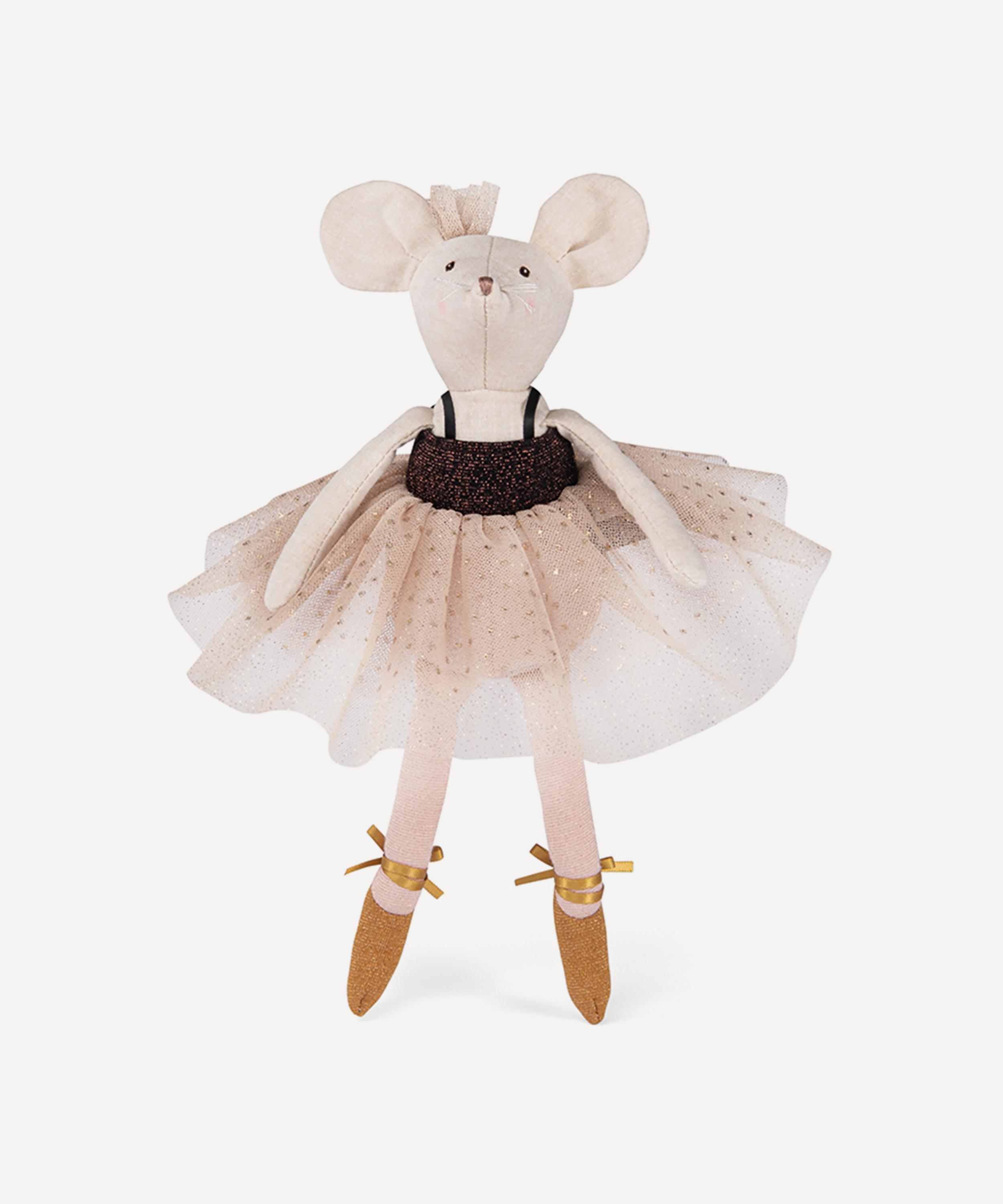 Moulin Roty -  La Petite Ecole de Danse Ballerina Mouse with Suitcase image number 3