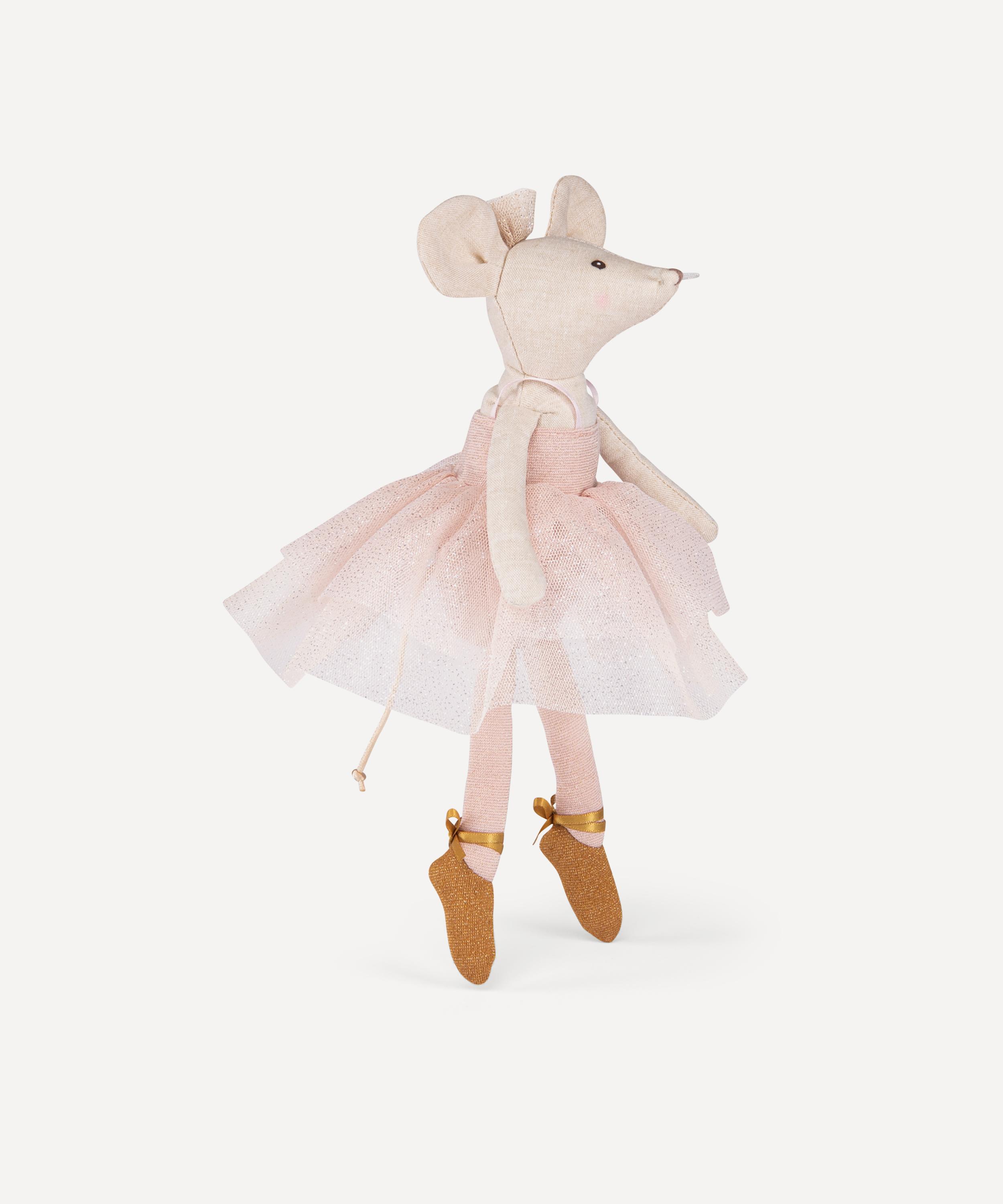 Moulin Roty -  La Petite Ecole de Danse Ballerina Mouse with Suitcase image number 5