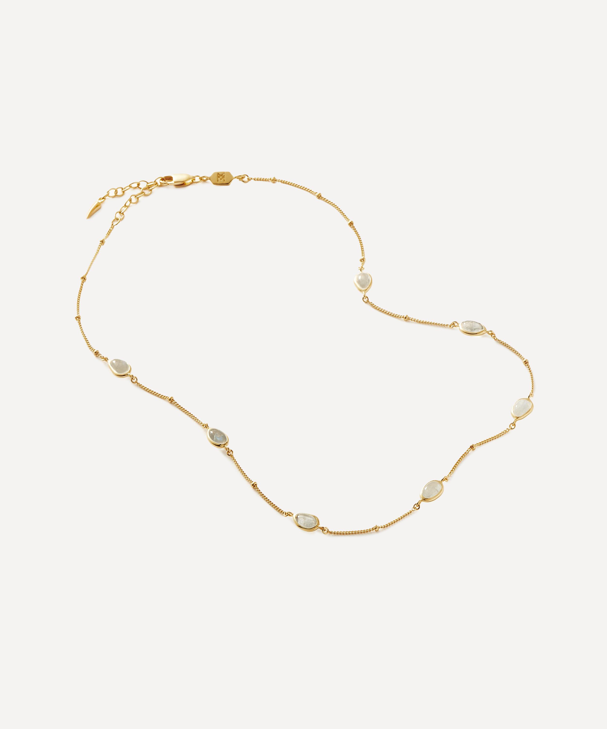 Missoma - 18ct Gold-Plated Vermeil Silver Magma Gemstone Choker Necklace image number 2