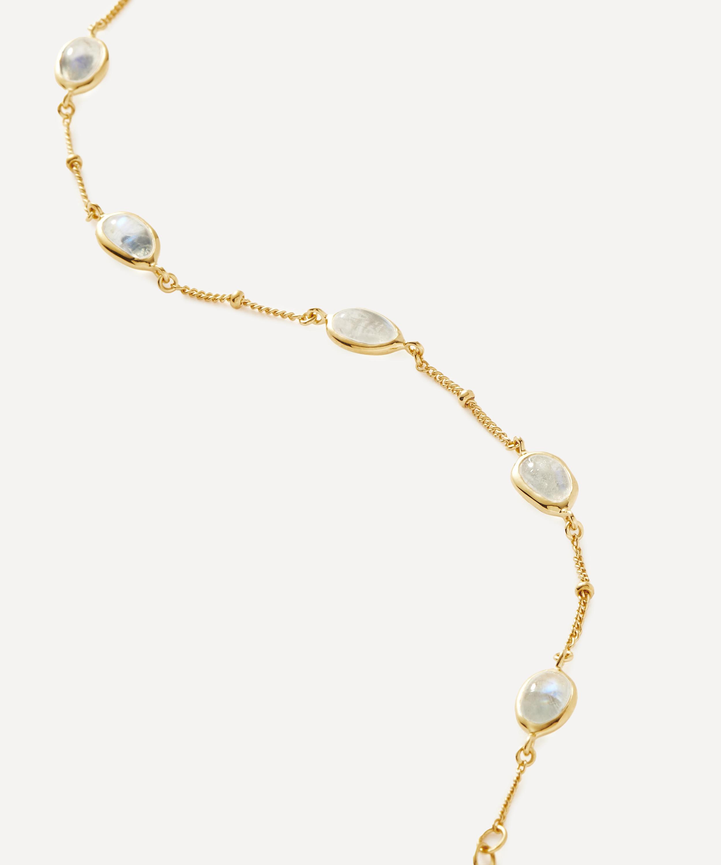 Missoma - 18ct Gold-Plated Vermeil Silver Magma Gemstone Charm Bracelet image number 3