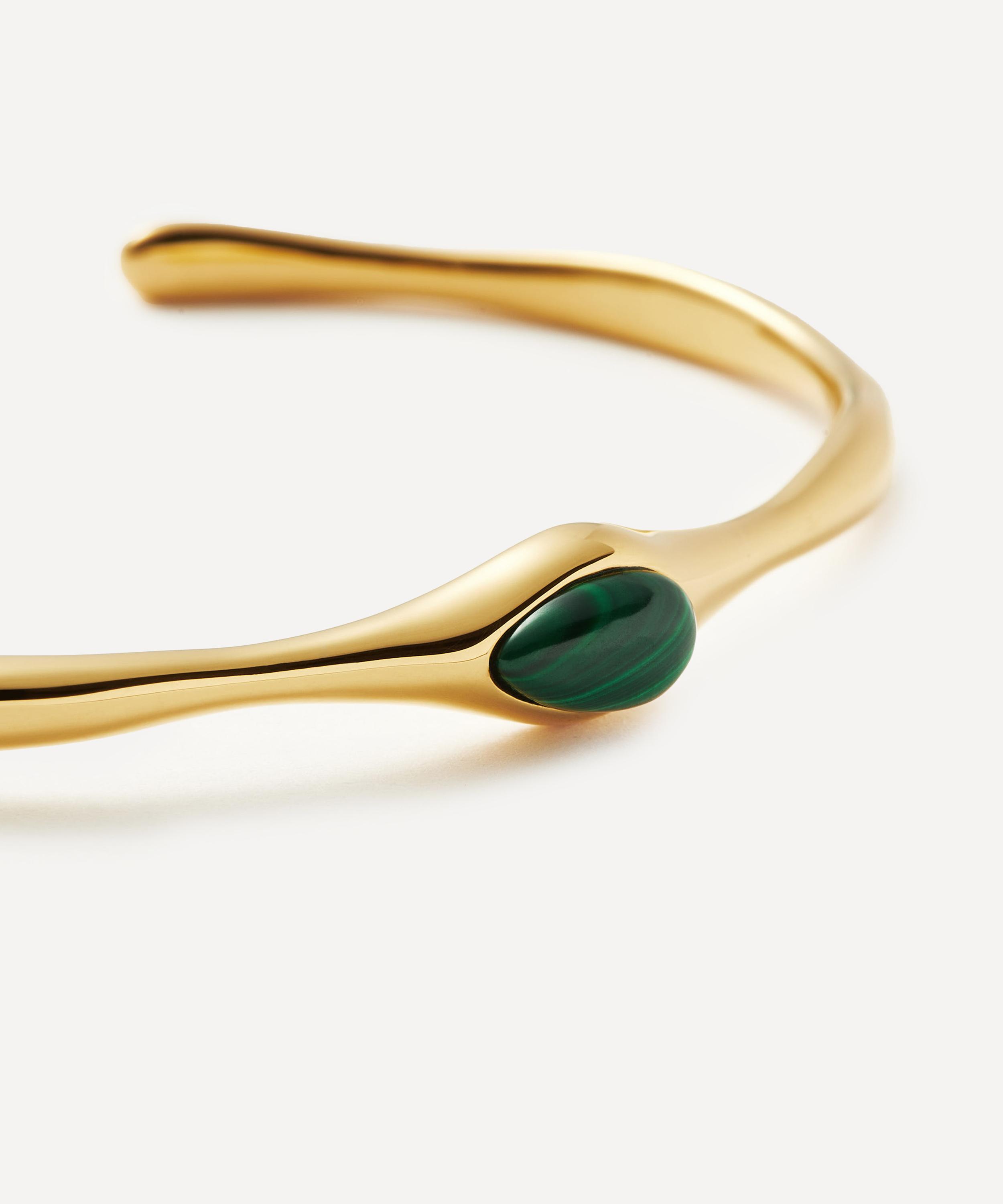 Missoma - 18ct Gold-Plated Magma Gemstone Cuff Bracelet image number 2