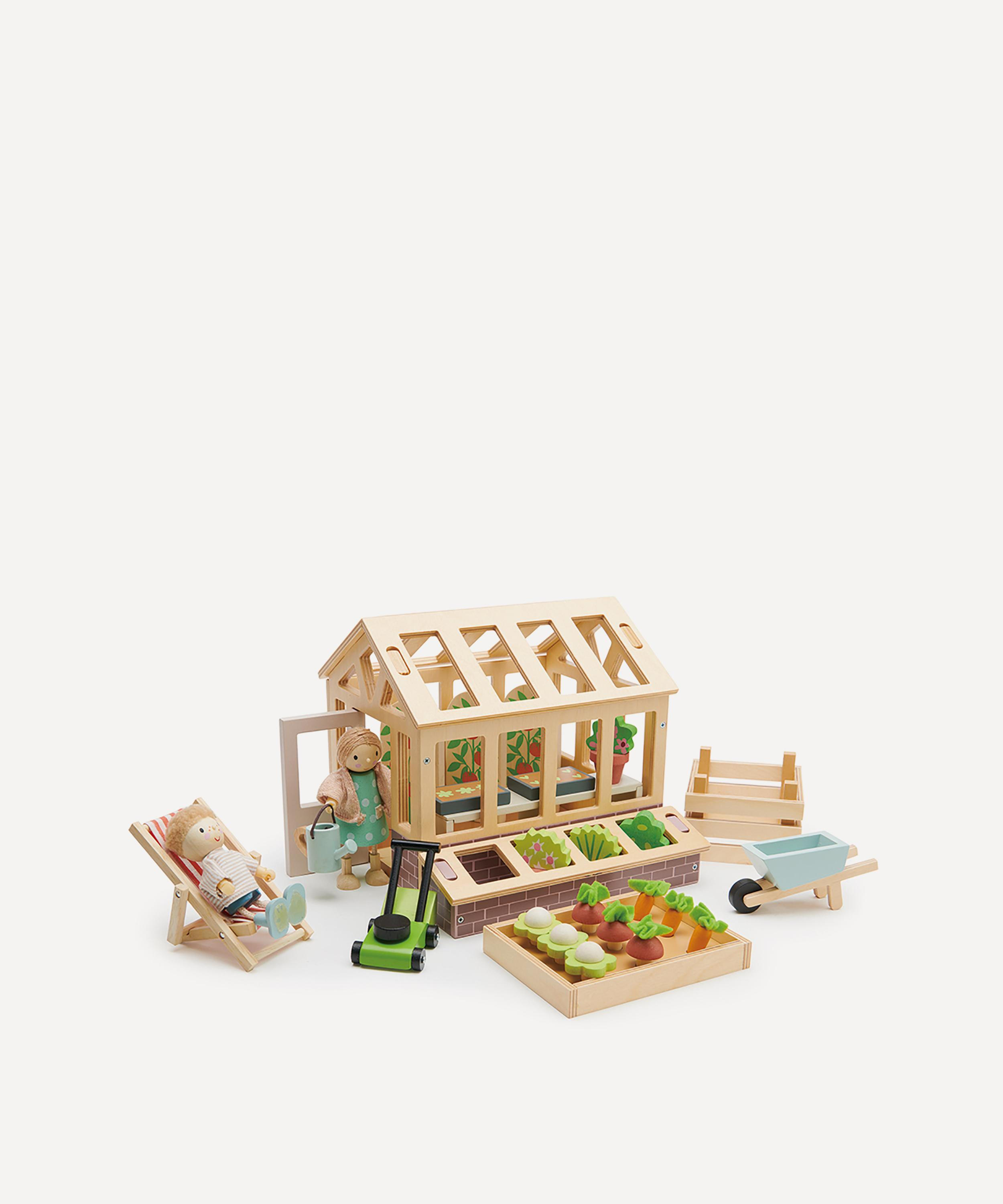 Tender Leaf Toys - Greenhouse and Garden Set Toy image number 0