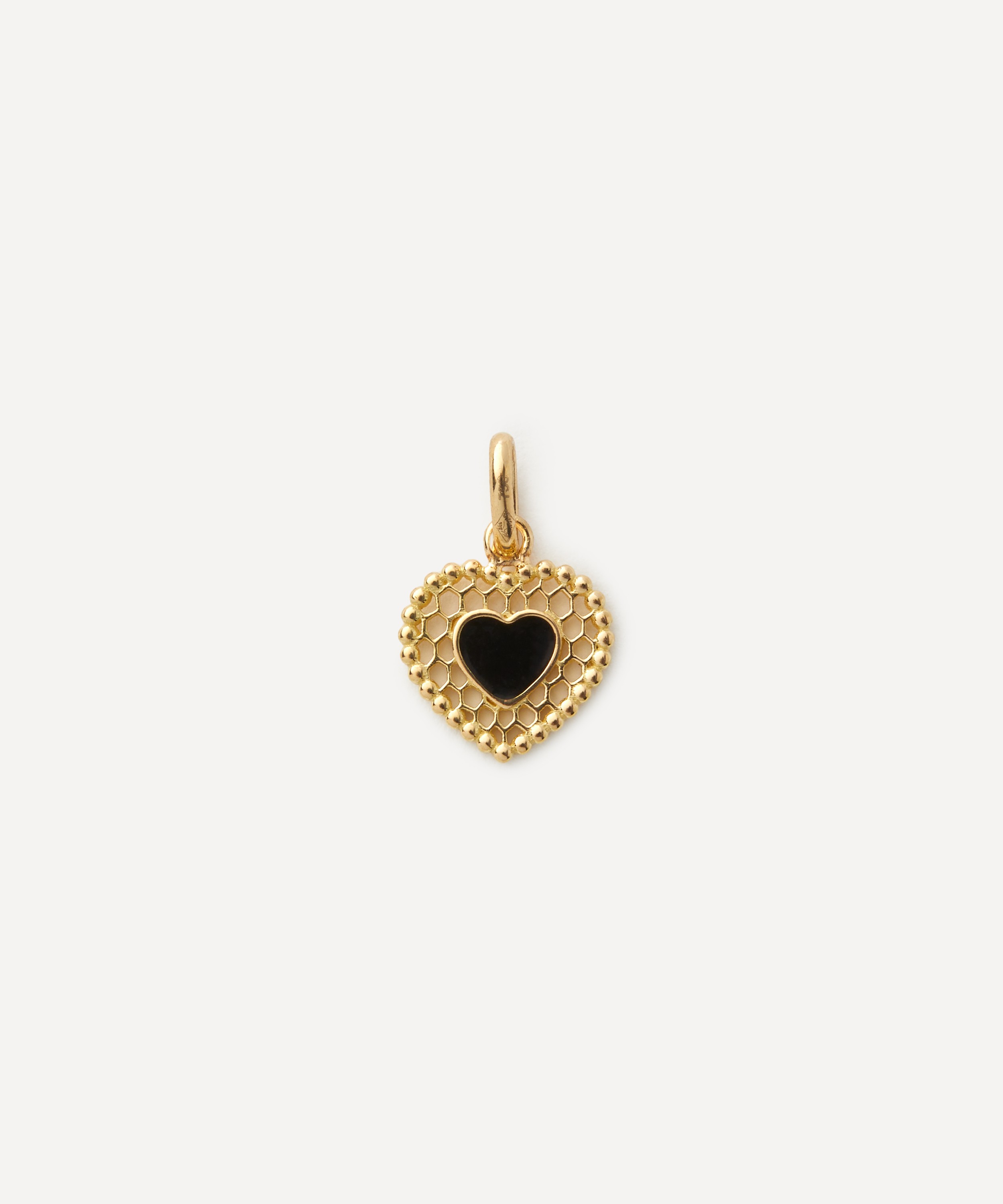 Gigi Clozeau - 18ct Gold Lace Heart Pendant image number 0