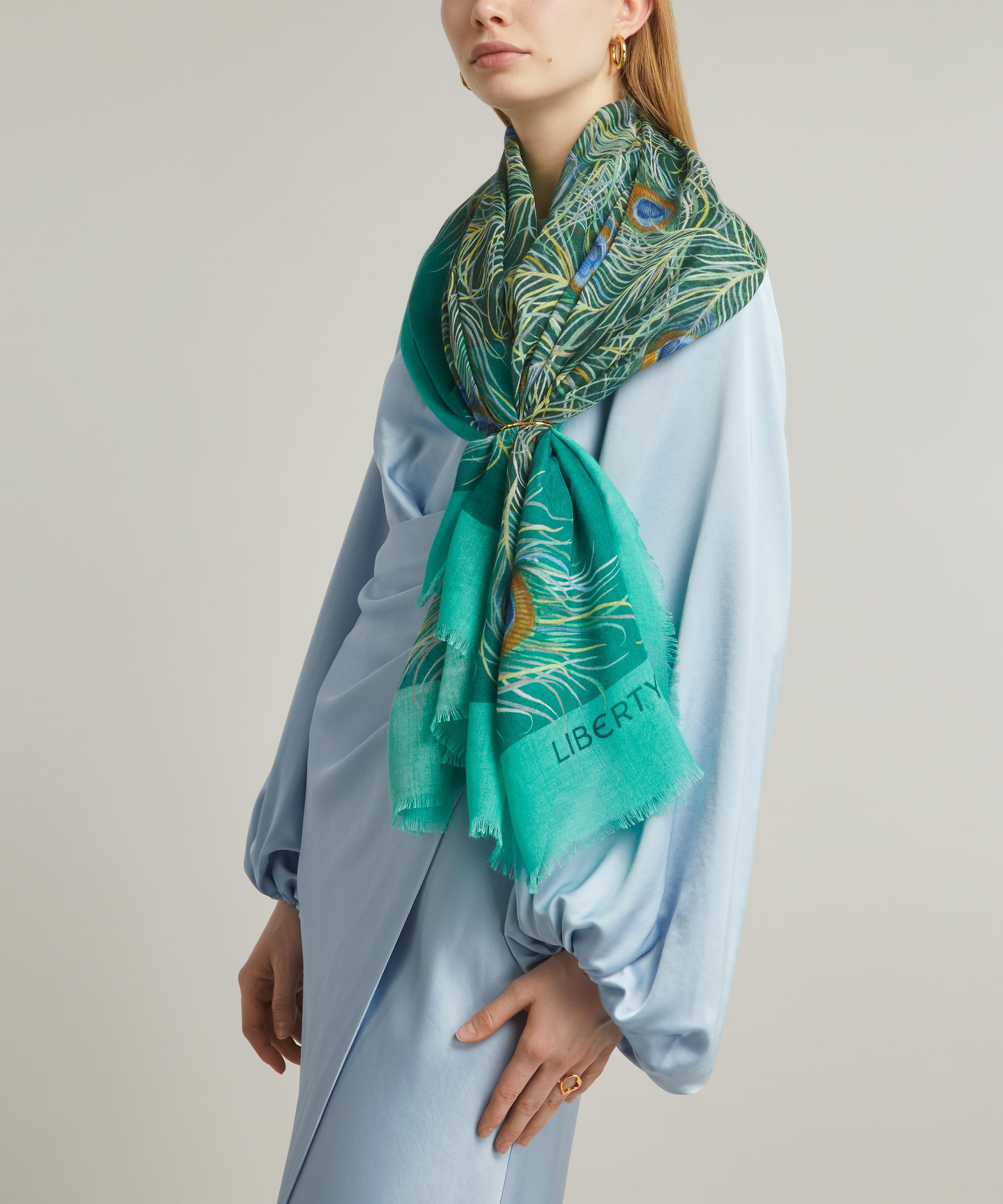 Liberty - Hera Plume 140X140 Cashmere-Silk Scarf image number 1