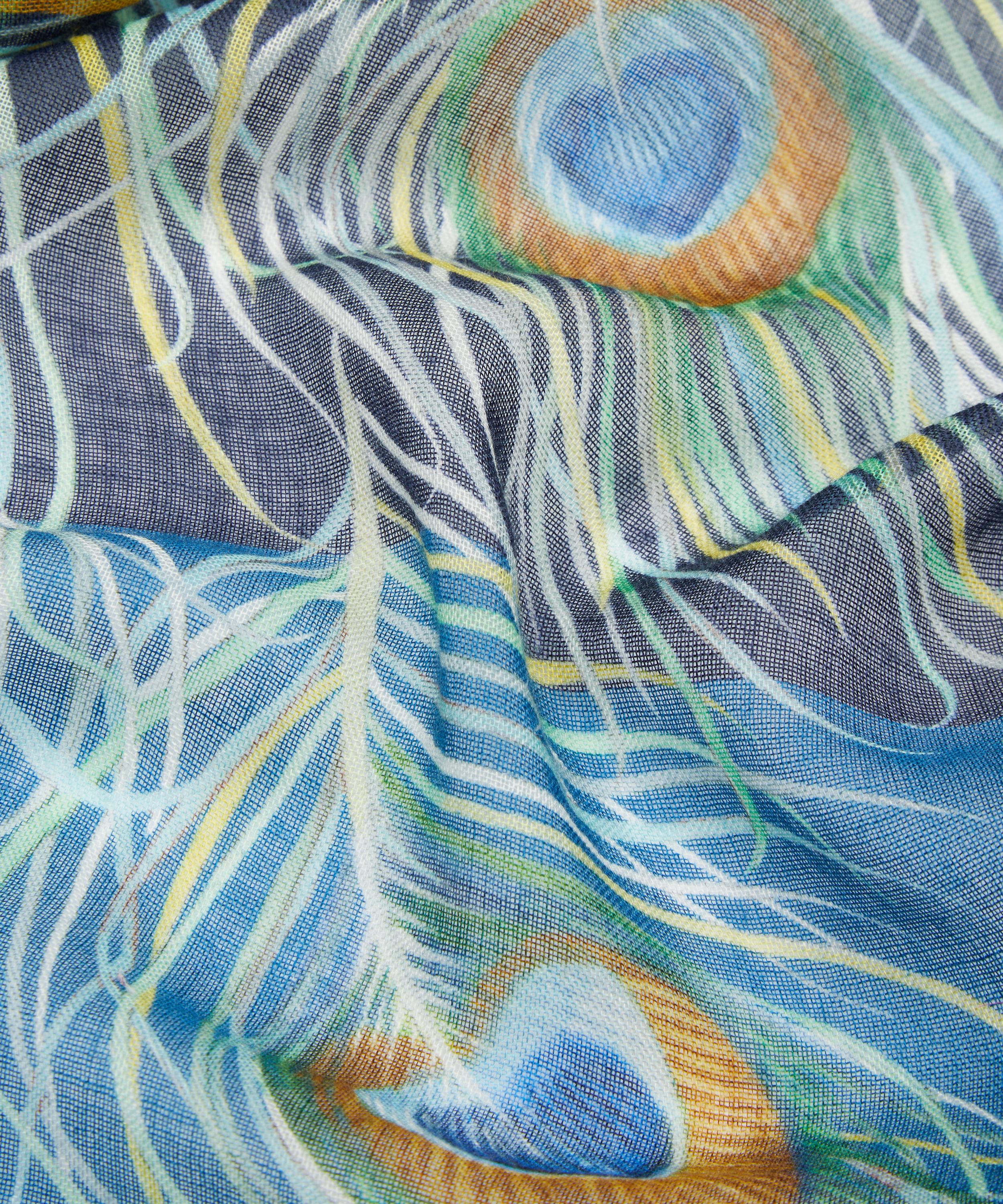 Liberty - Hera Plume 140X140 Cashmere-Silk Scarf image number 3