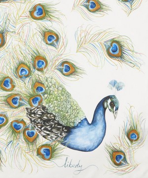 Liberty - Peacock Plume 90X90 Silk Scarf image number 3