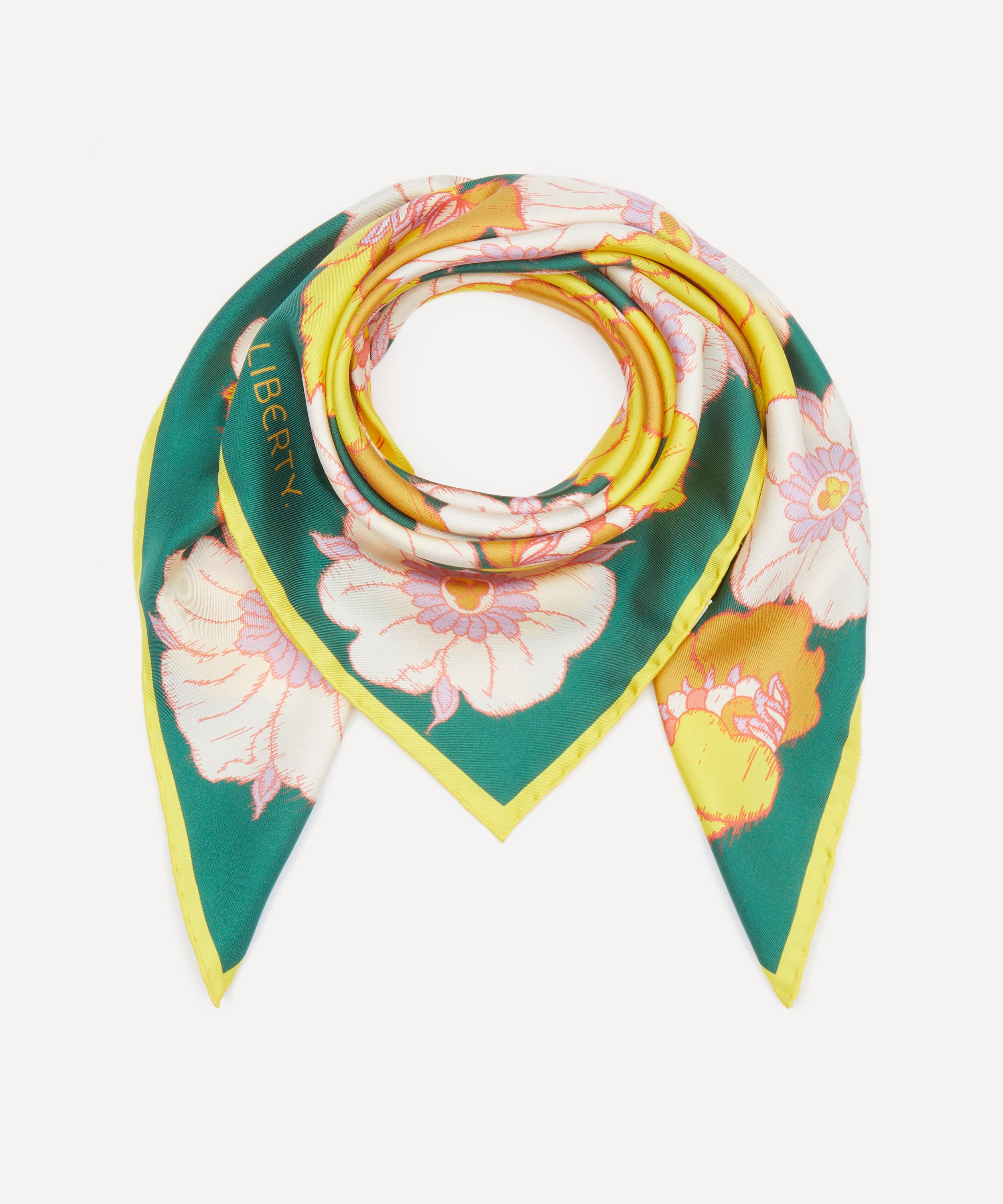 Liberty - Ikat Aneome 70X70 Silk Scarf