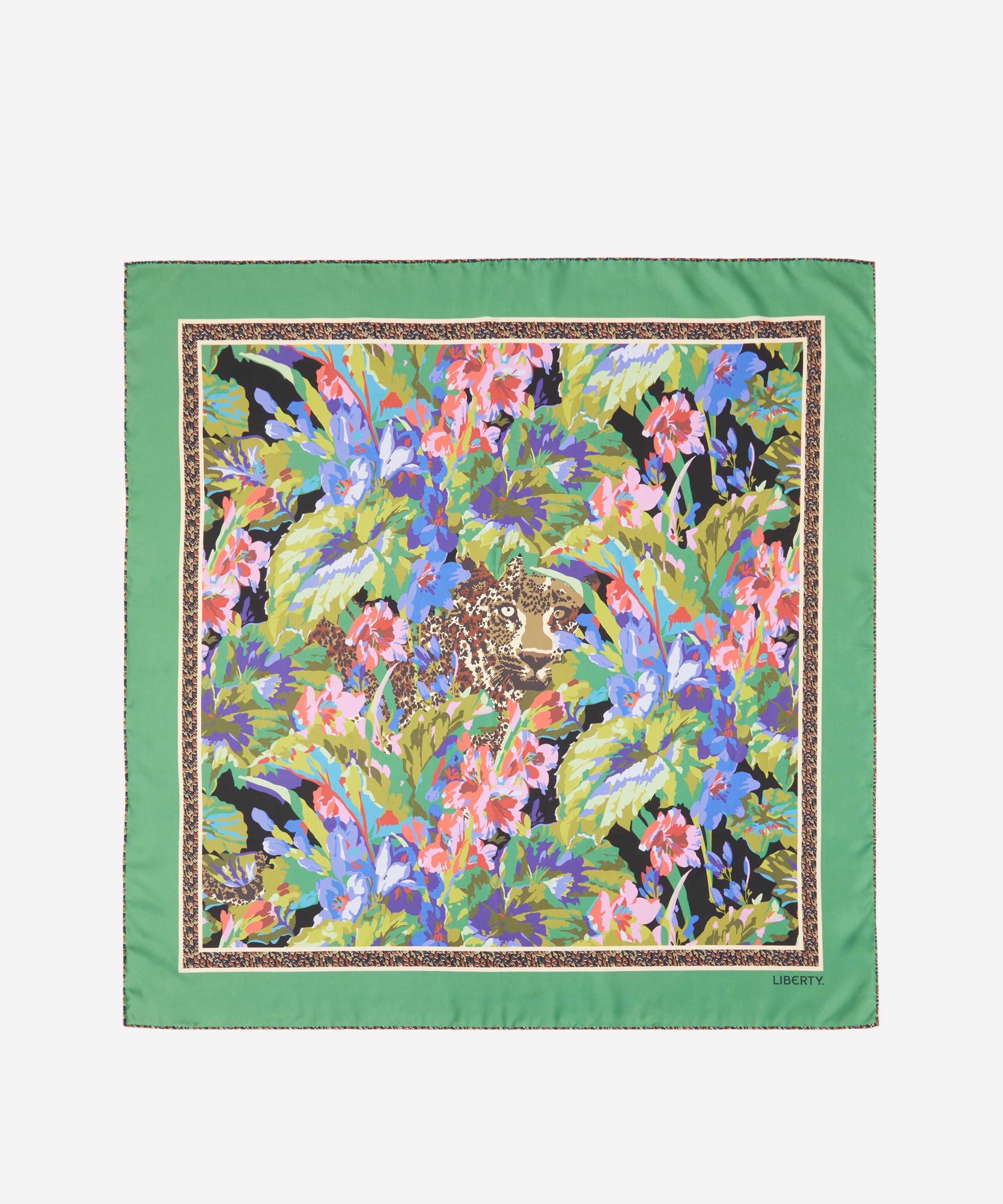Liberty - Leopard 90X90 Silk Scarf image number 0