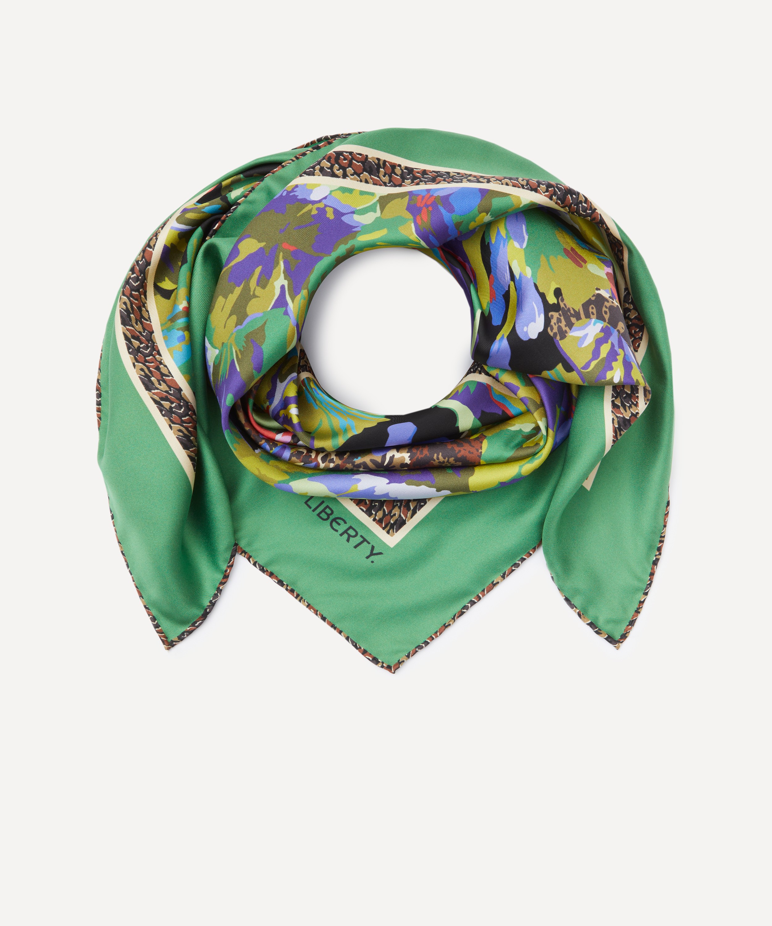 Liberty - Leopard 90X90 Silk Scarf image number 2