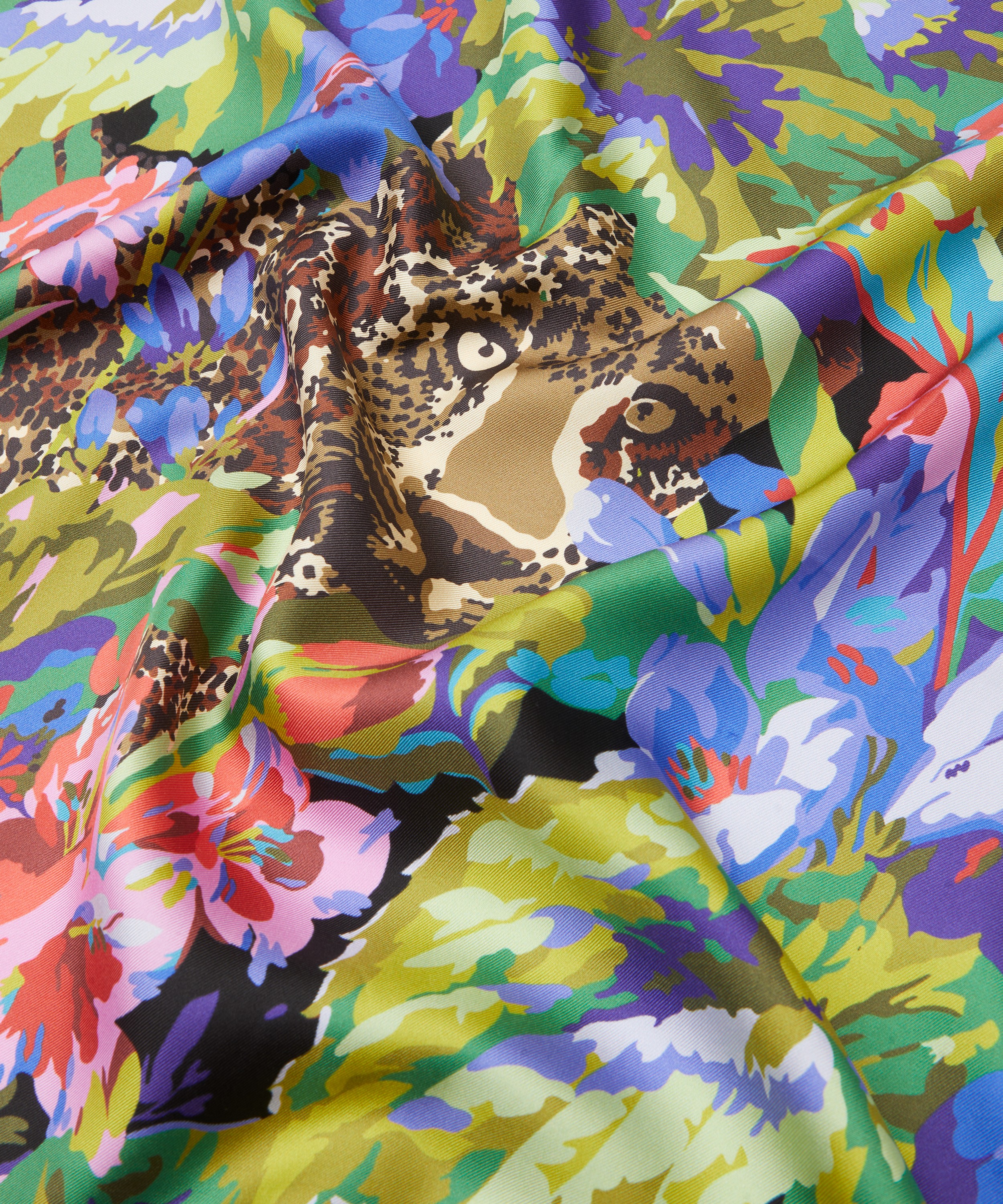 Liberty - Leopard 90X90 Silk Scarf image number 4