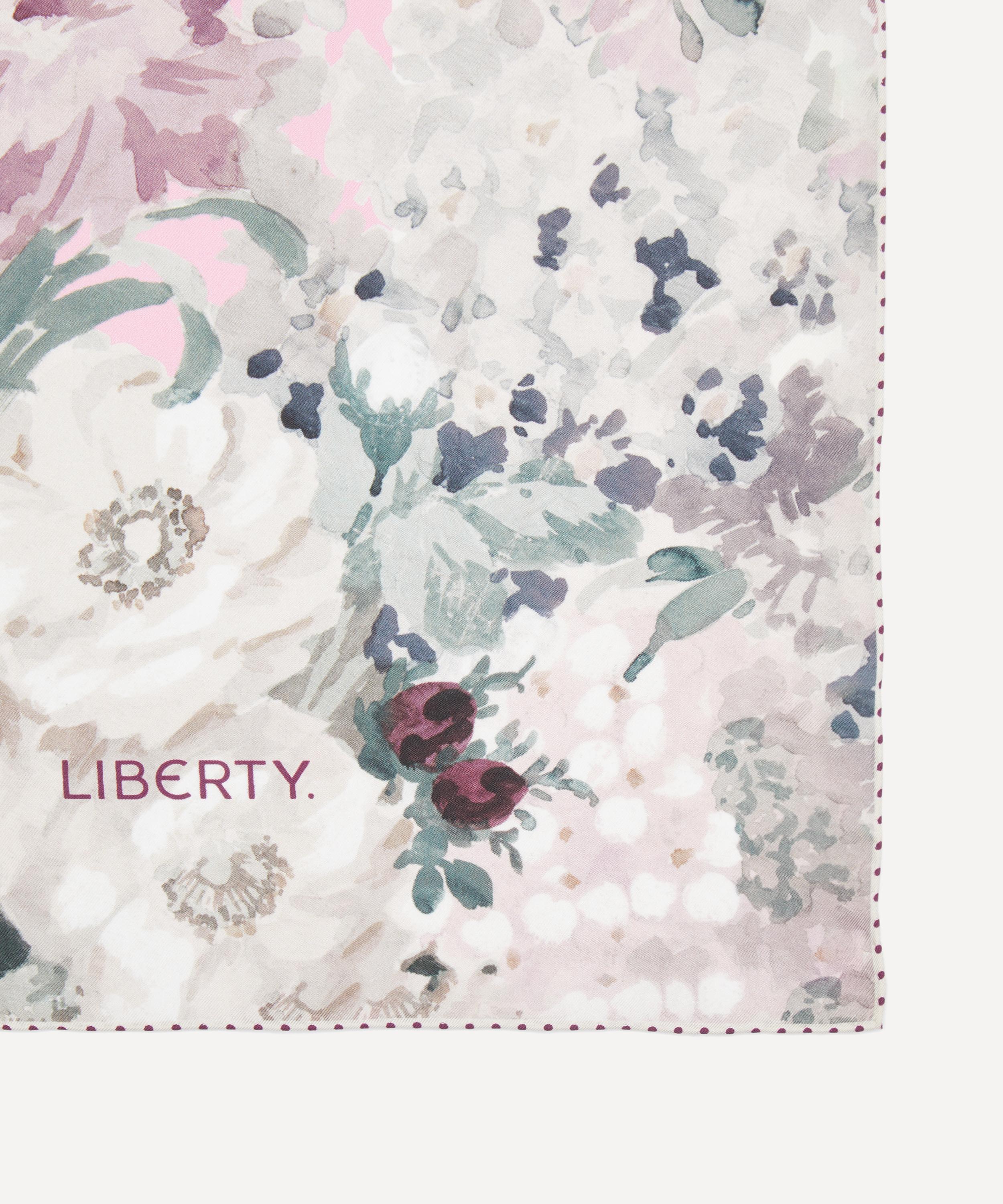 Liberty - Floral Bouquet 90X90 Silk Scarf image number 3