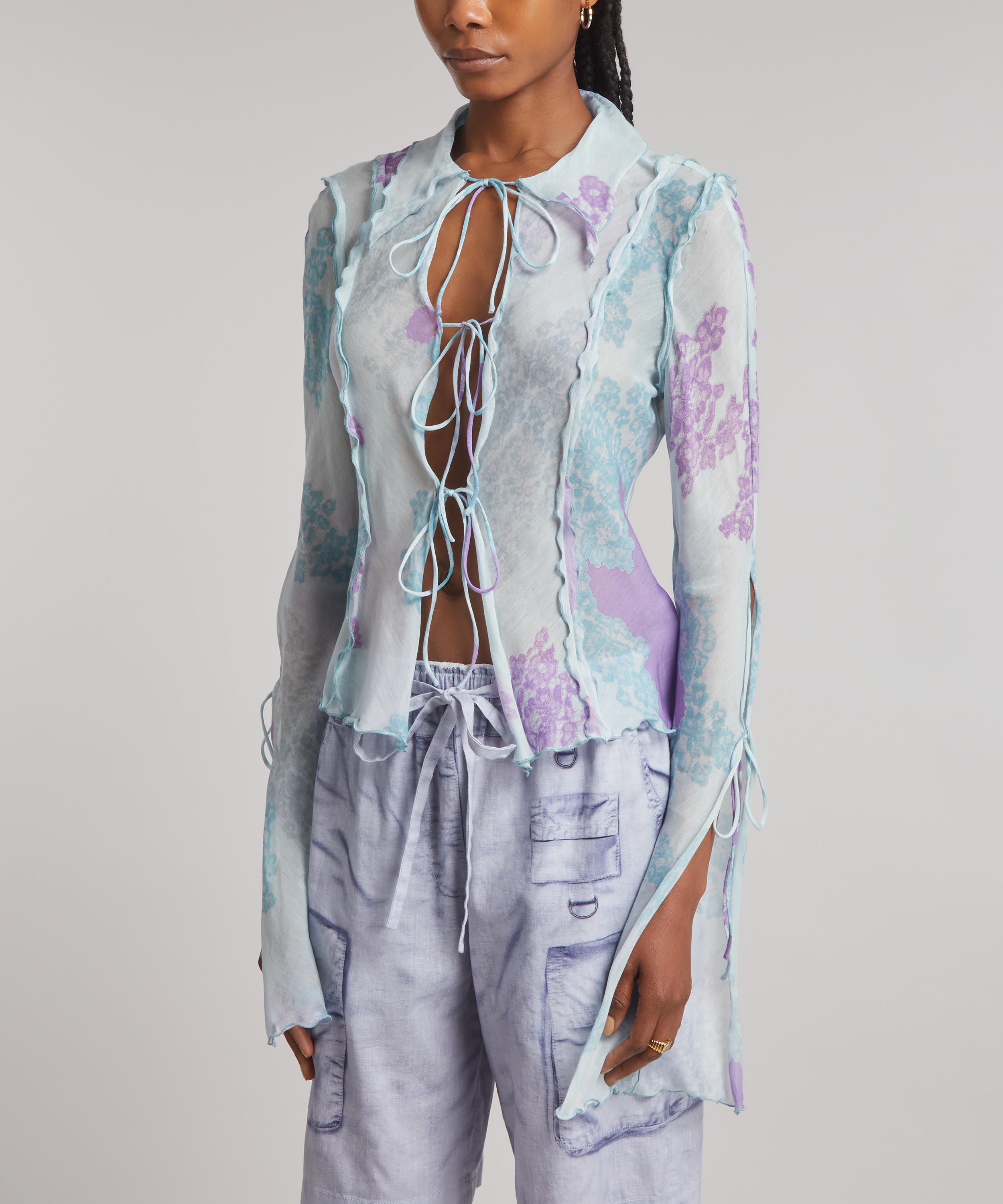 Acne Studios - Chiffon Printed Blouse image number 2