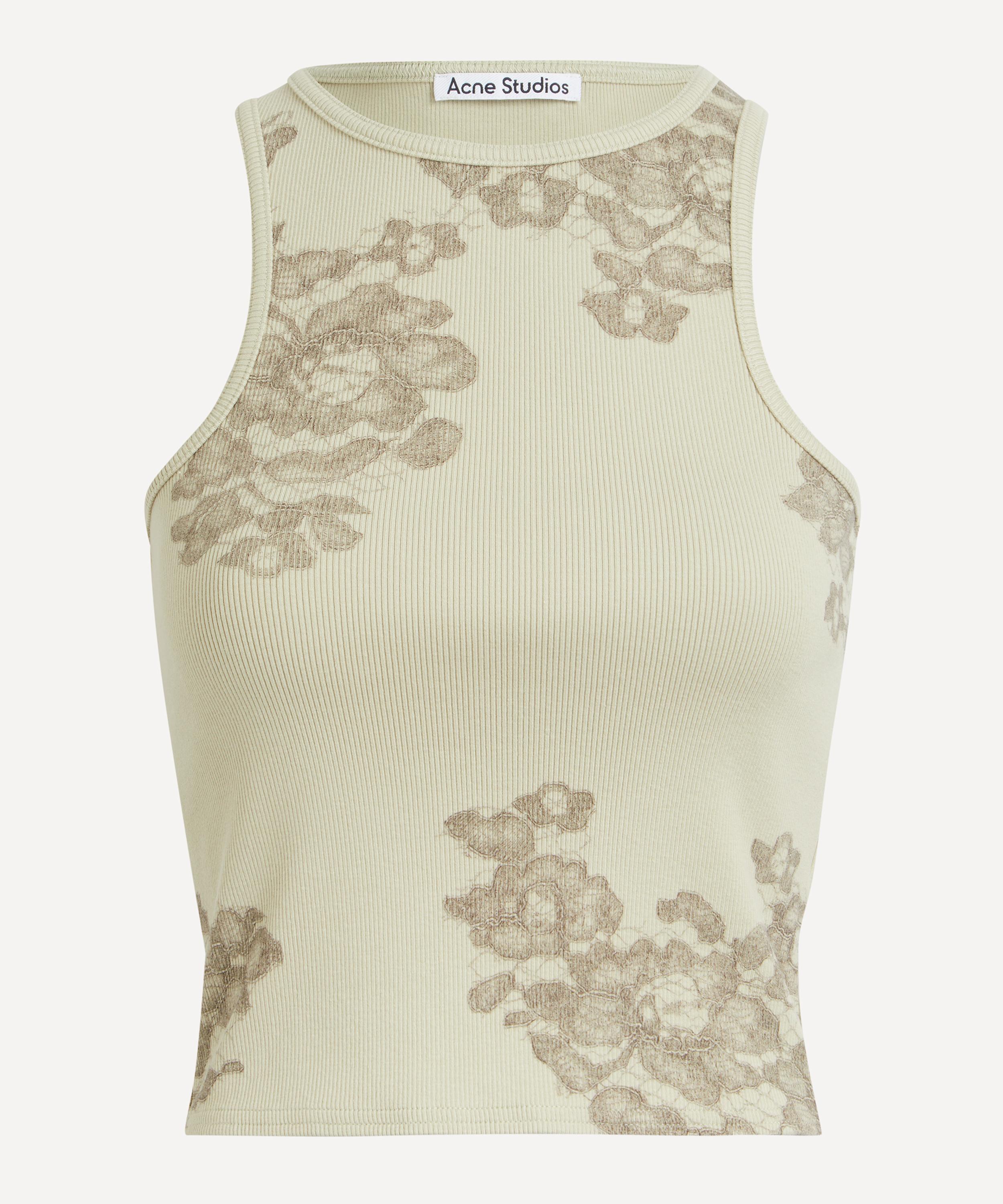 Acne Studios - Printed Lace Tank Top image number 0