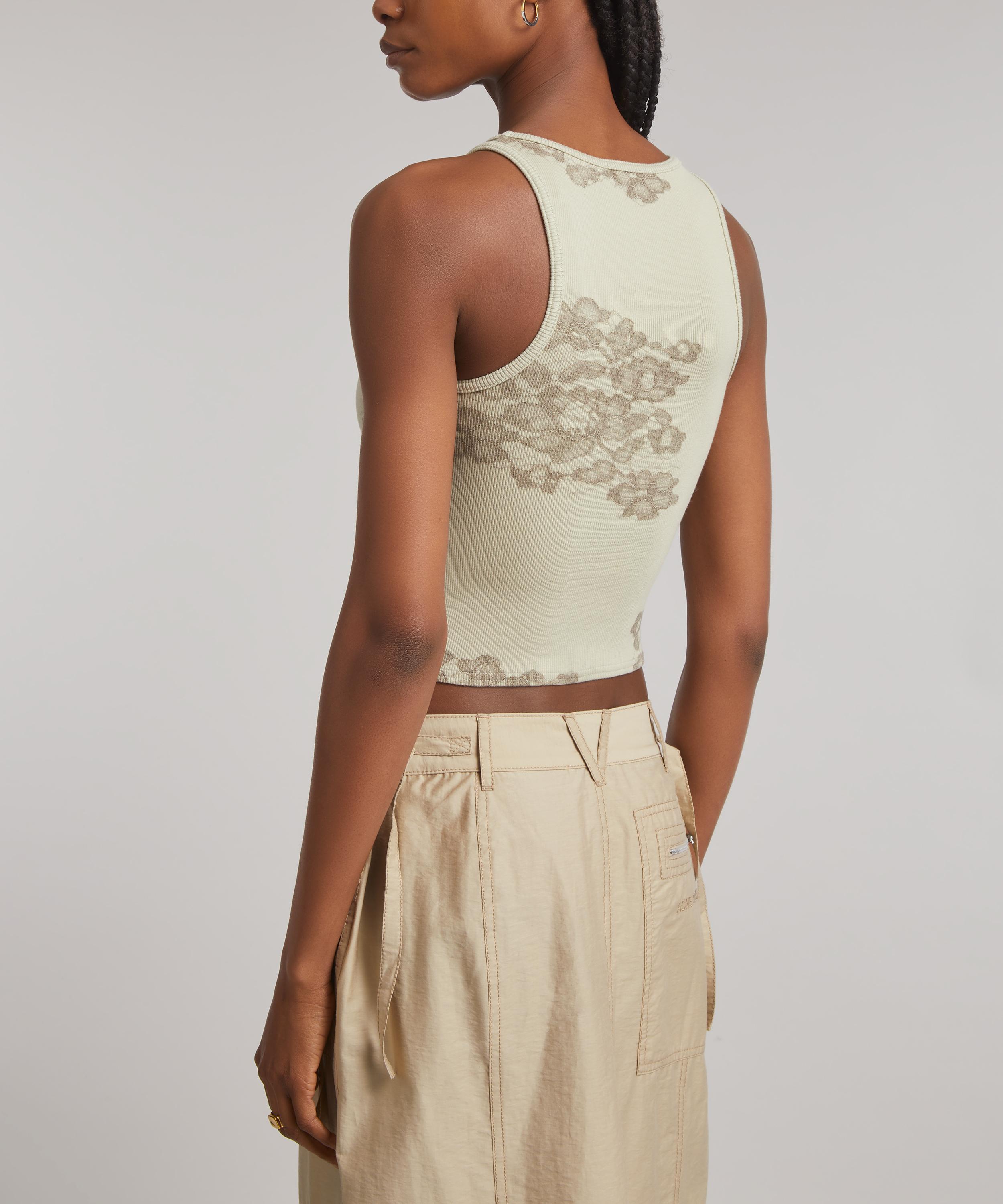 Acne Studios - Printed Lace Tank Top image number 3