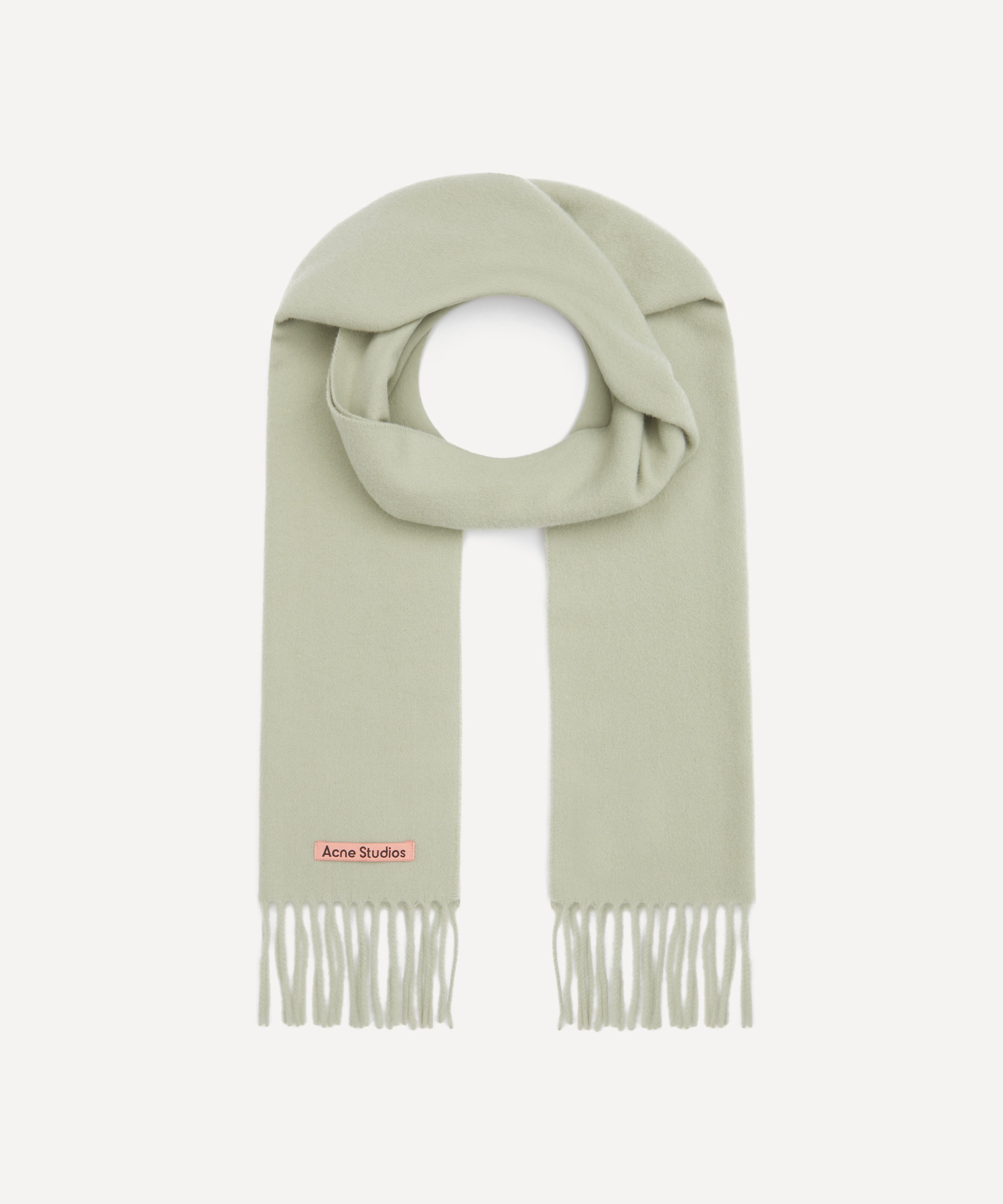 Acne Studios - Skinny Fringe Wool Scarf image number 0