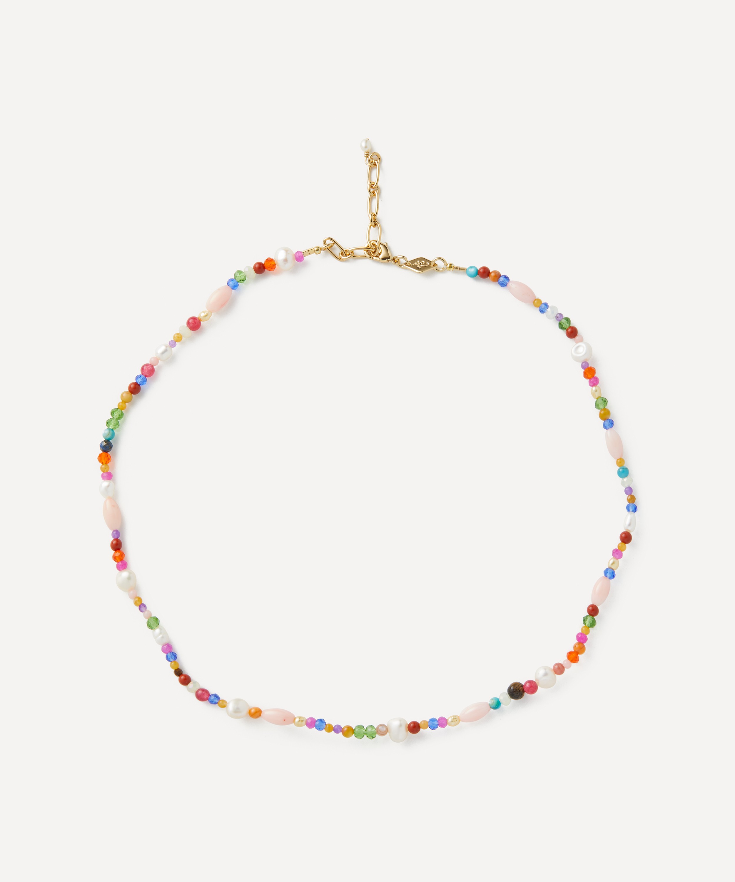 ANNI LU - 18ct Gold-Plated Glamstone Bead Necklace