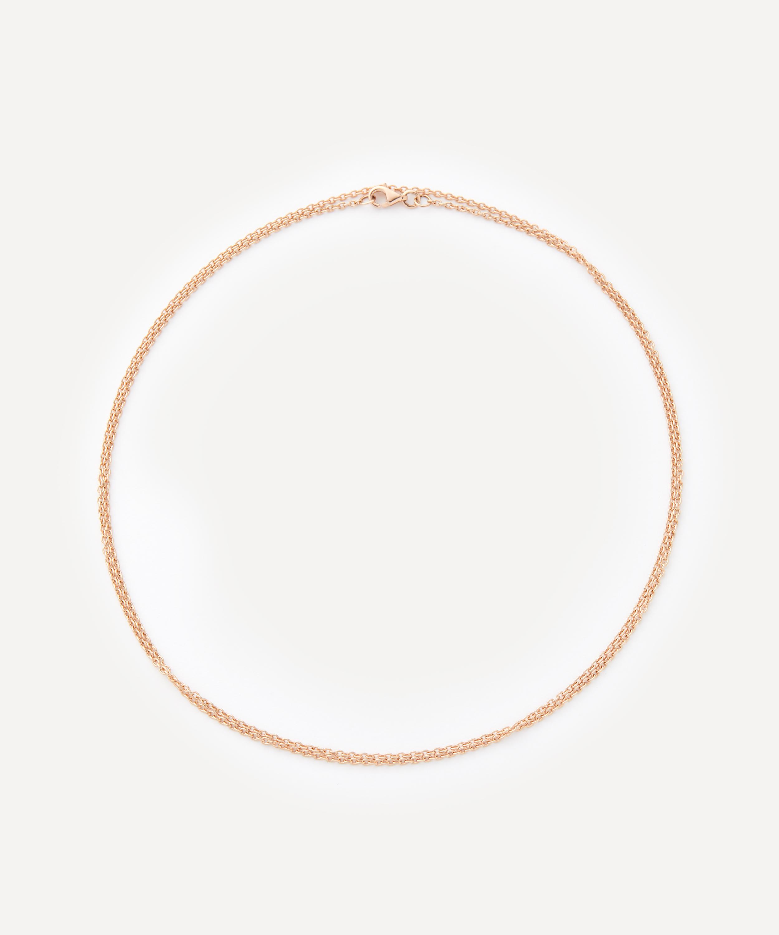 Selim Mouzannar - 18ct Rose Gold Simple Link Chain Necklace image number 0