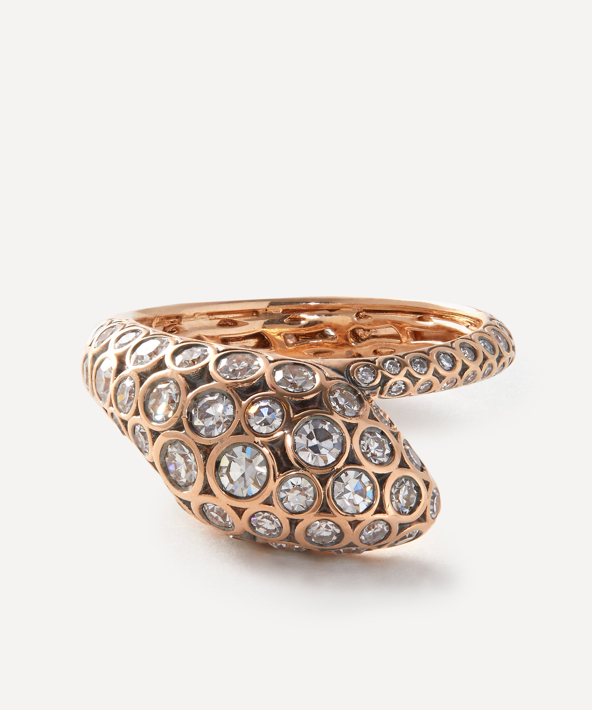 Selim Mouzannar - 18ct Rose Gold Basilisk Diamond Ring