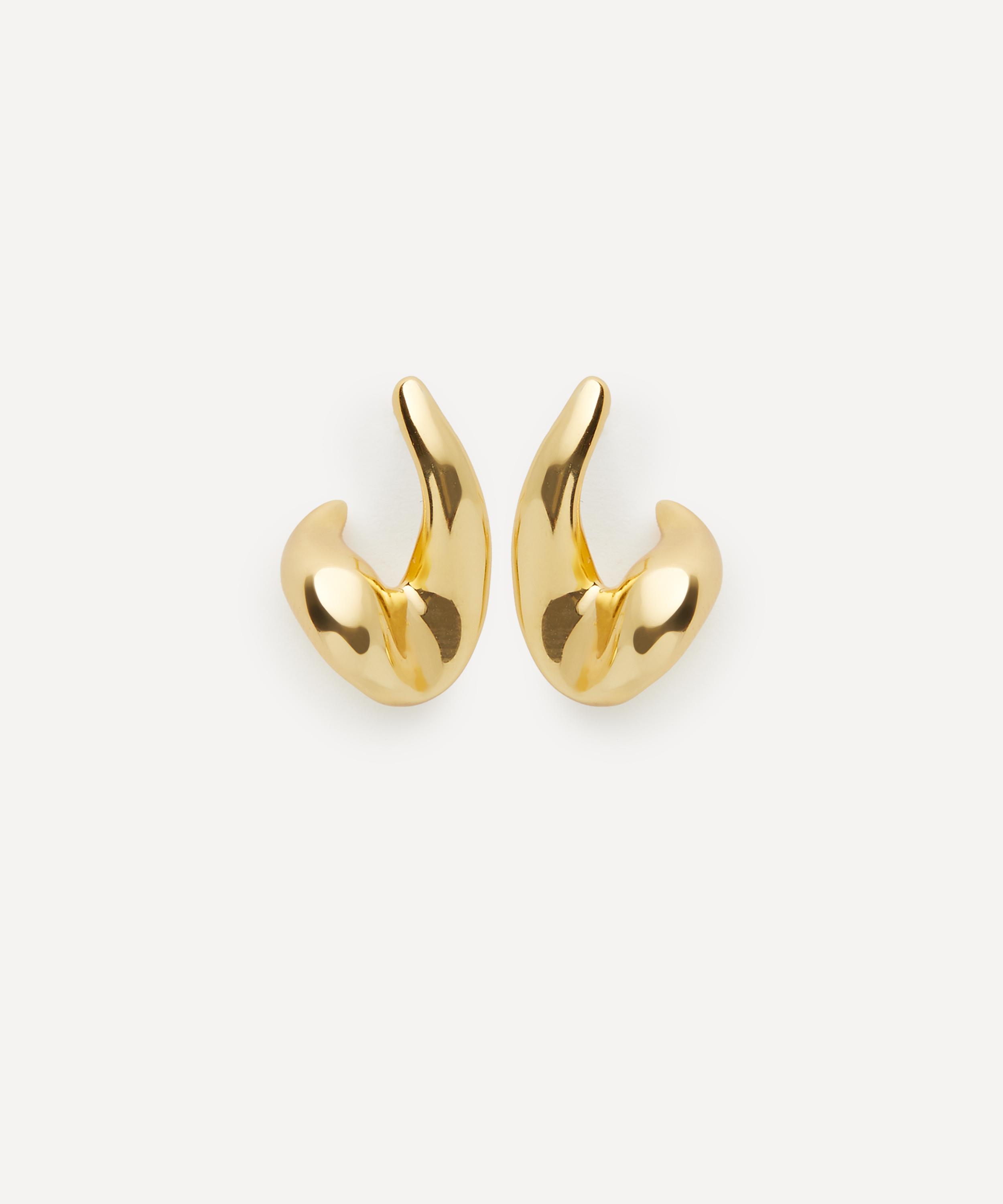 SHASHI - 14ct Gold-Plated Kira Hoop Earrings image number 0