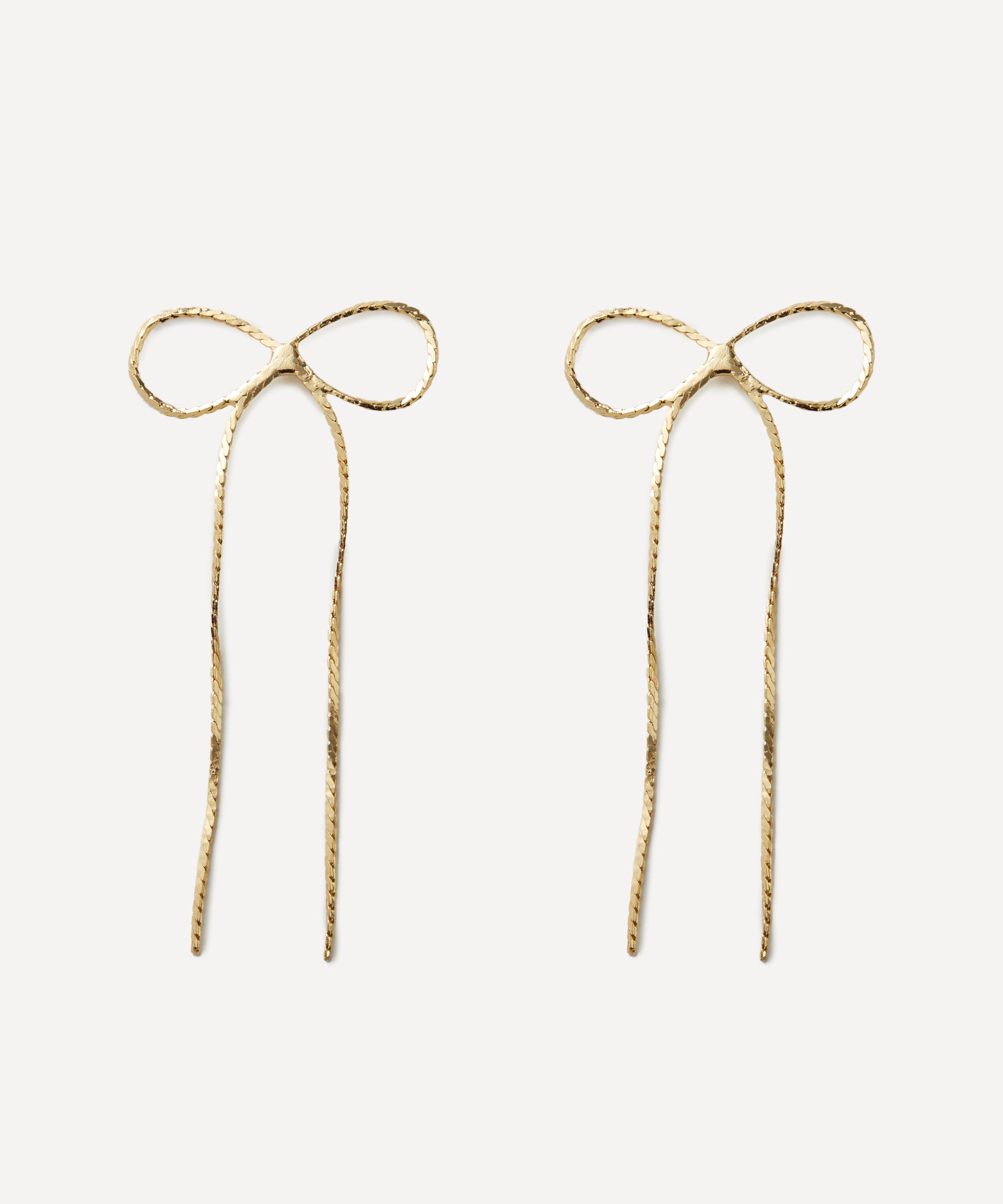 SHASHI - 14ct Gold-Plated Kate Stud Earrings