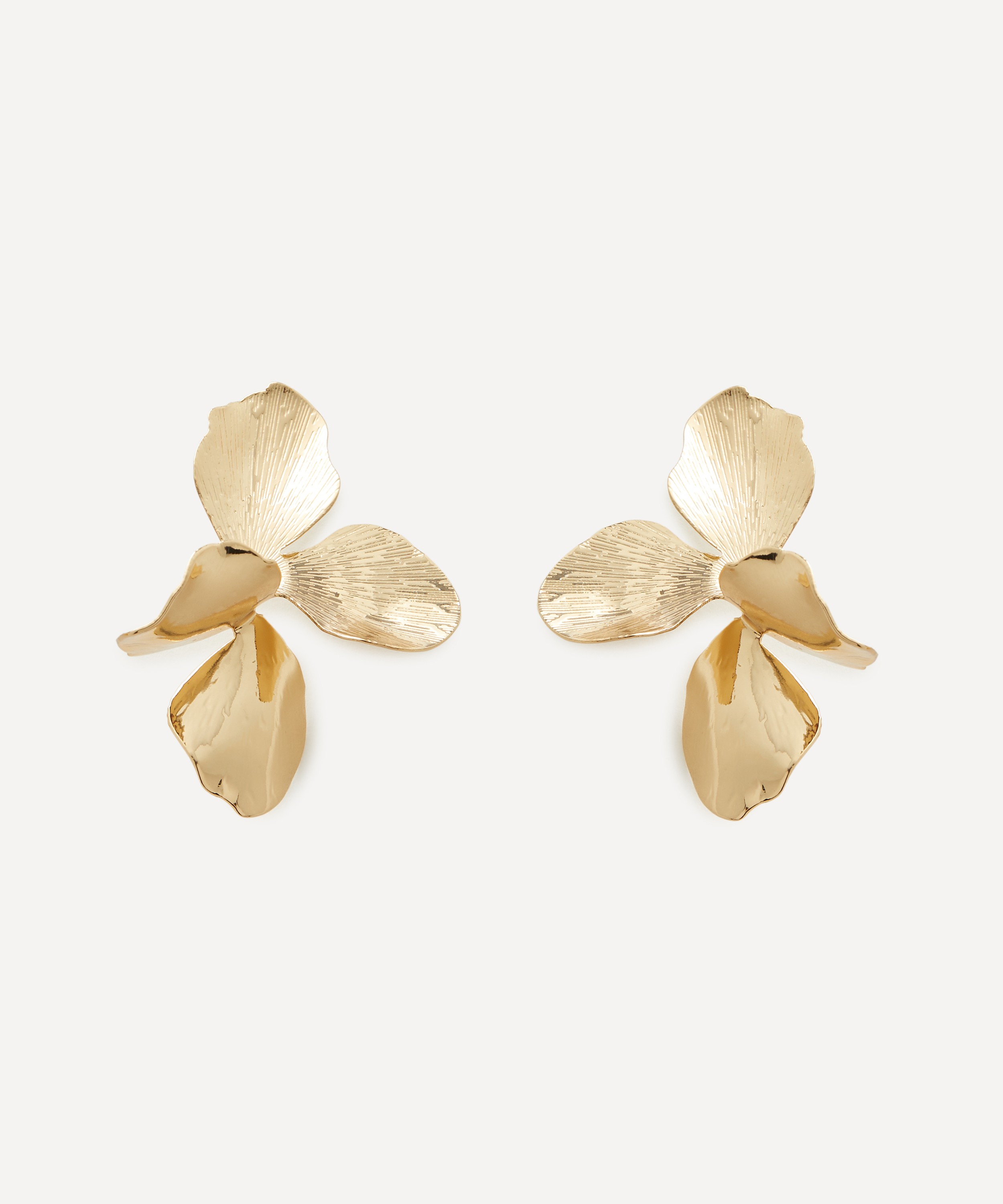 SHASHI - 14ct Gold-Plated Hyacinthe Stud Earrings image number 0