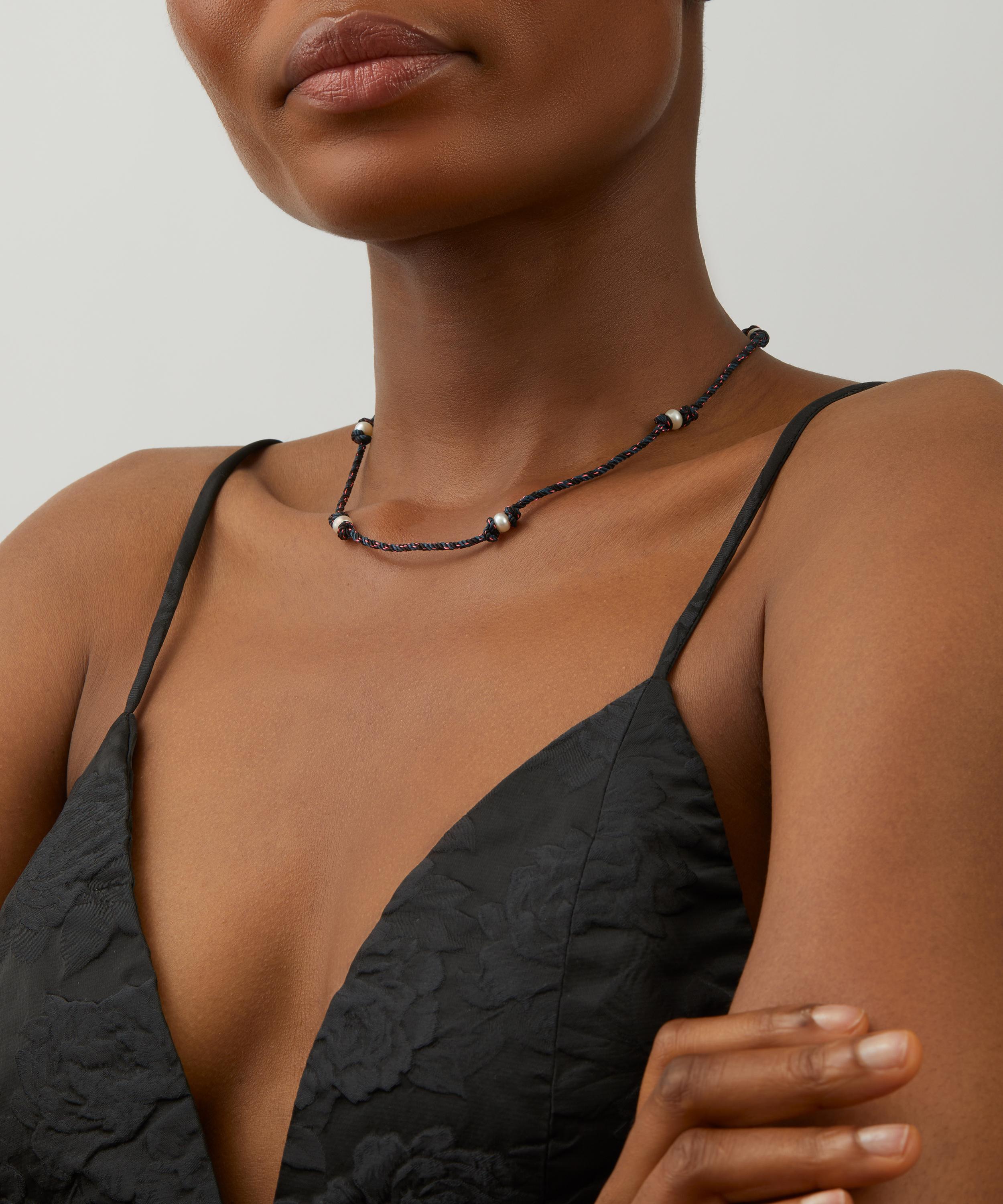 Marie Lichtenberg - 18ct Gold Mauli Thread Necklace image number 0