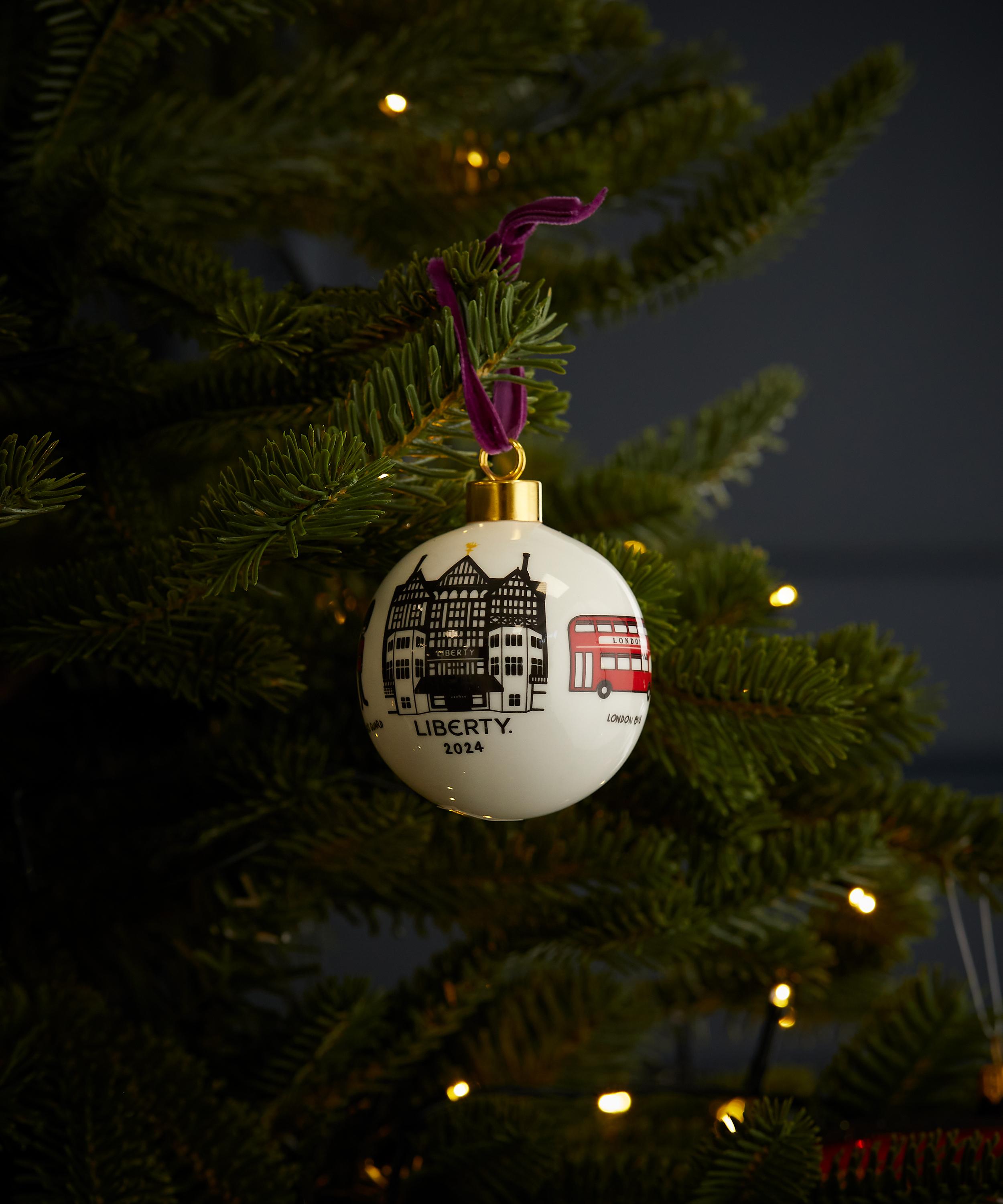 Christmas - Liberty London Landmarks With Date Bauble image number 1