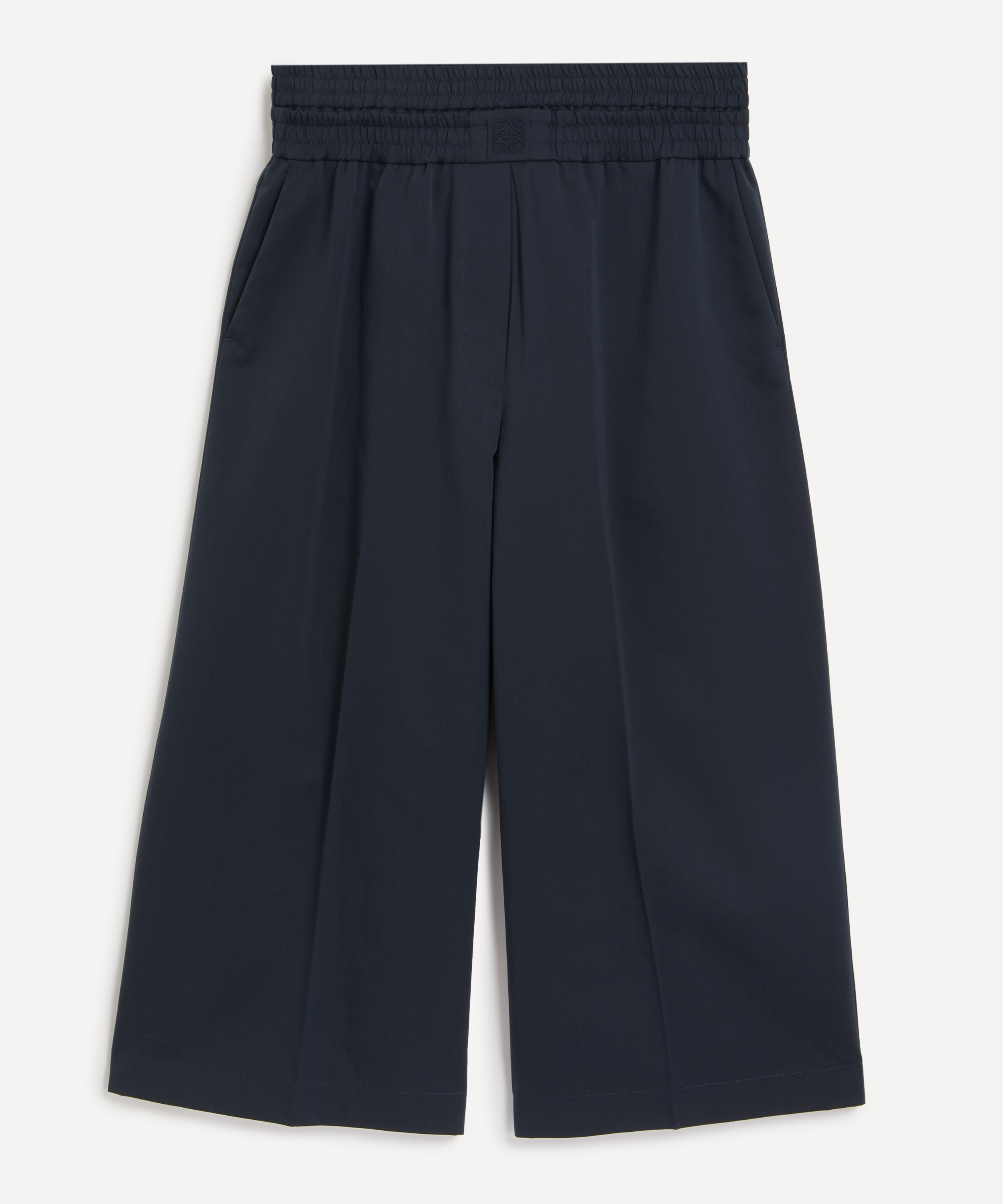 Loewe - Cropped Cotton-Silk Trousers