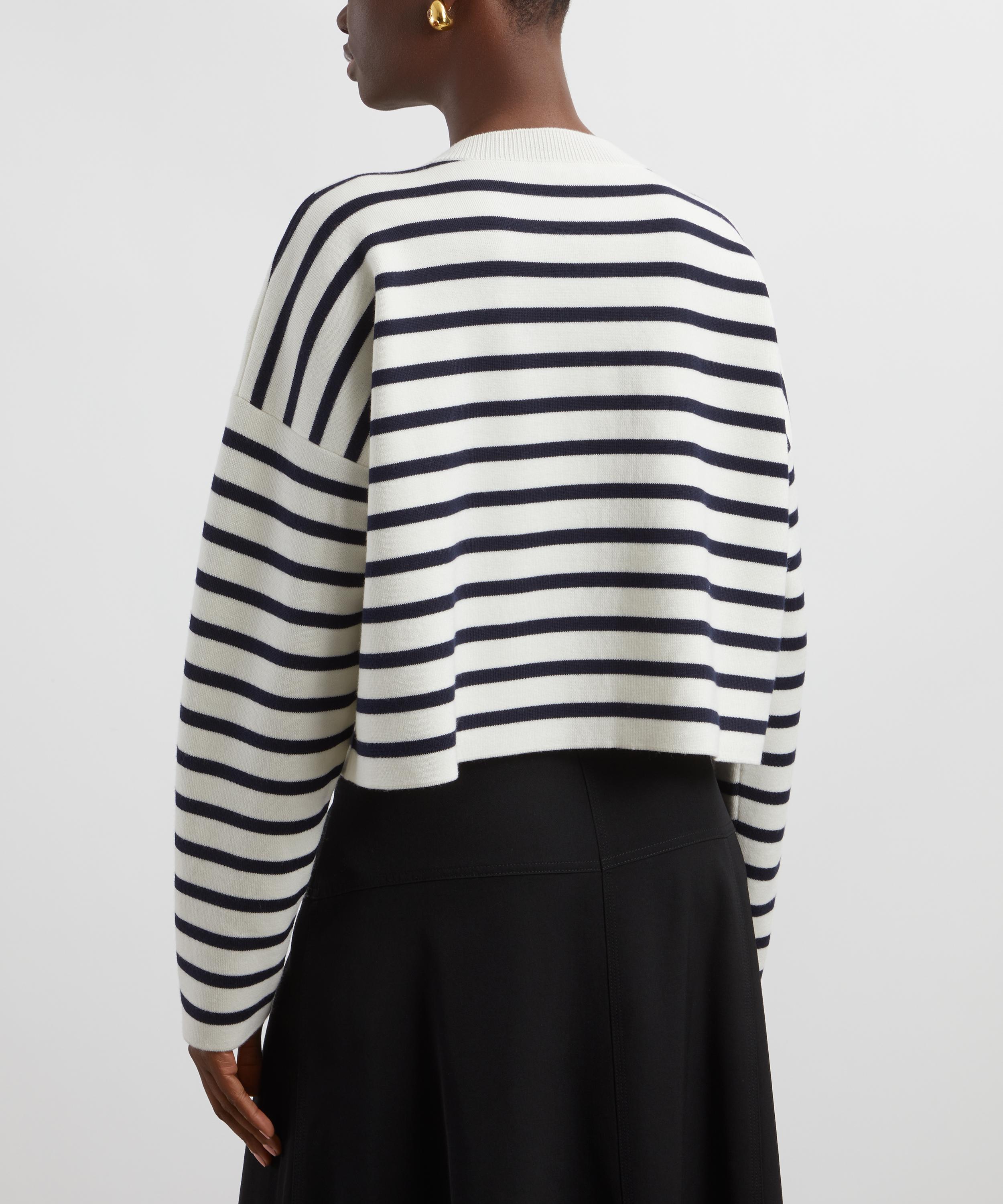 Loewe - Striped Anagram Wool Sweater image number 3