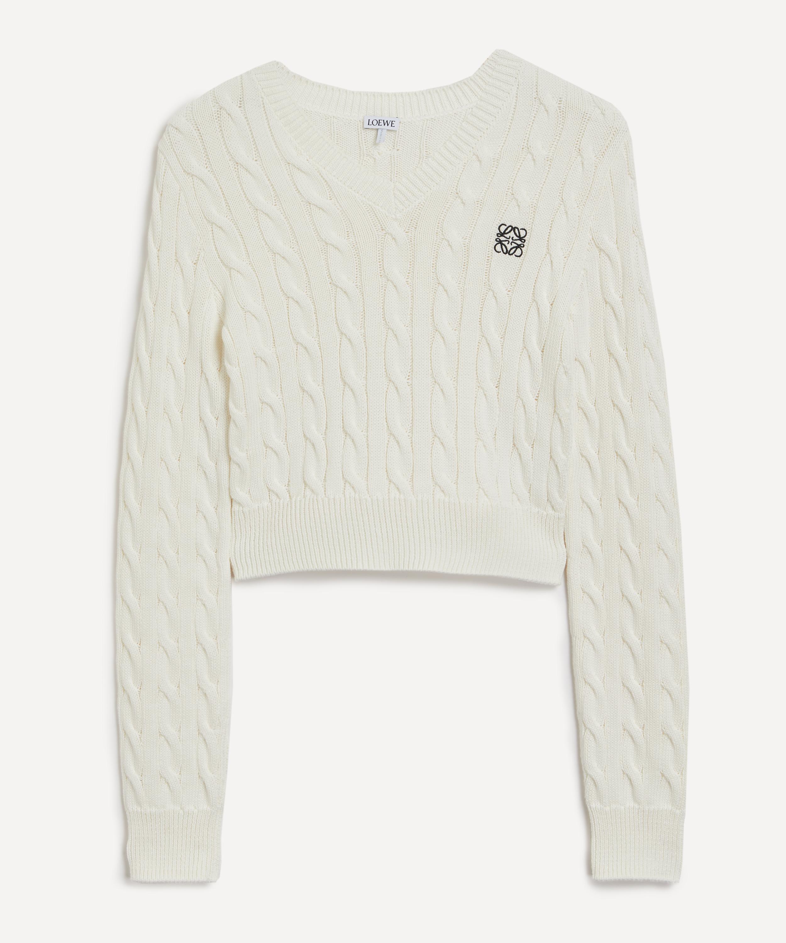 Loewe - Cotton Cable-Knit Jumper image number 0