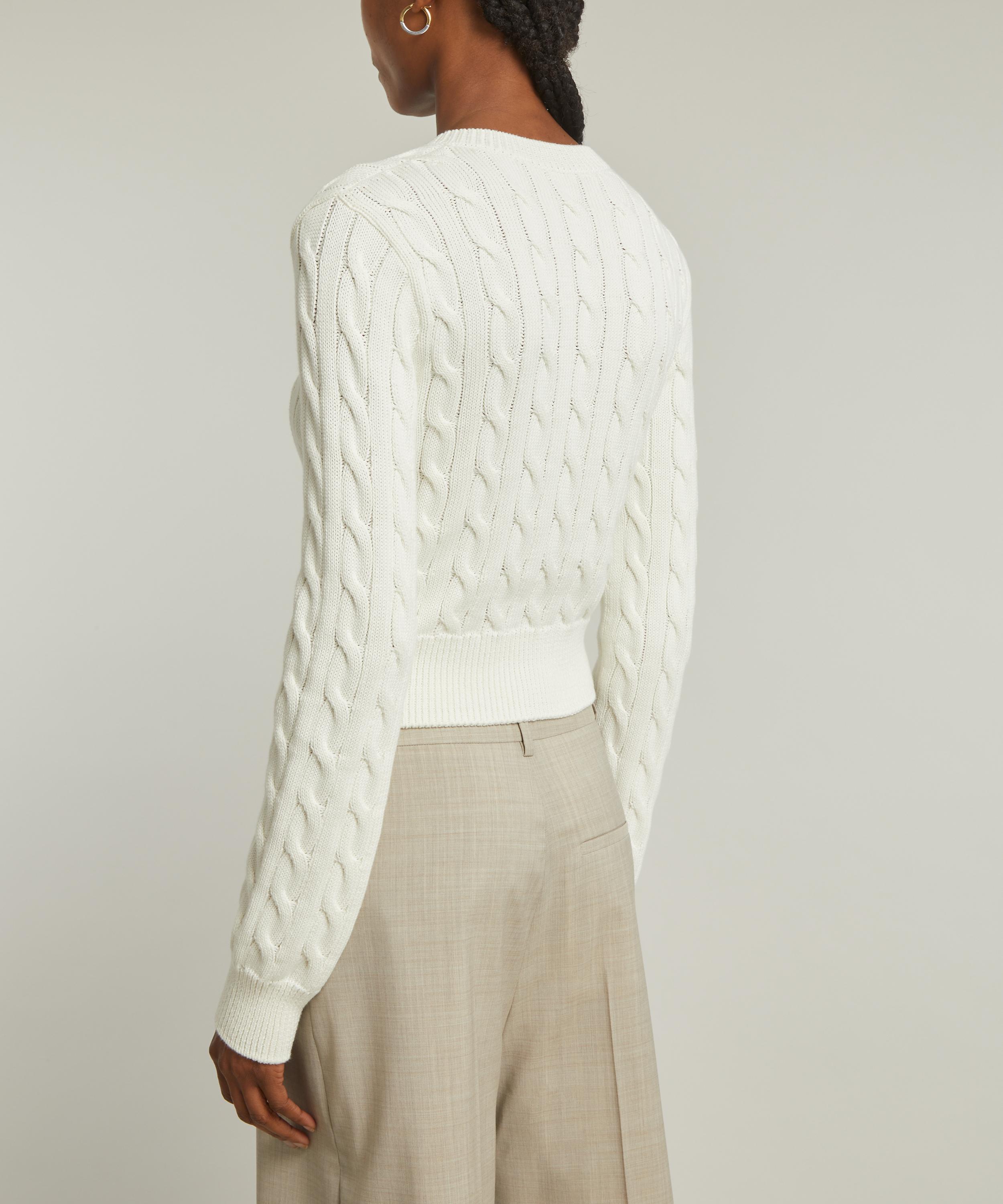 Loewe - Cotton Cable-Knit Jumper image number 3