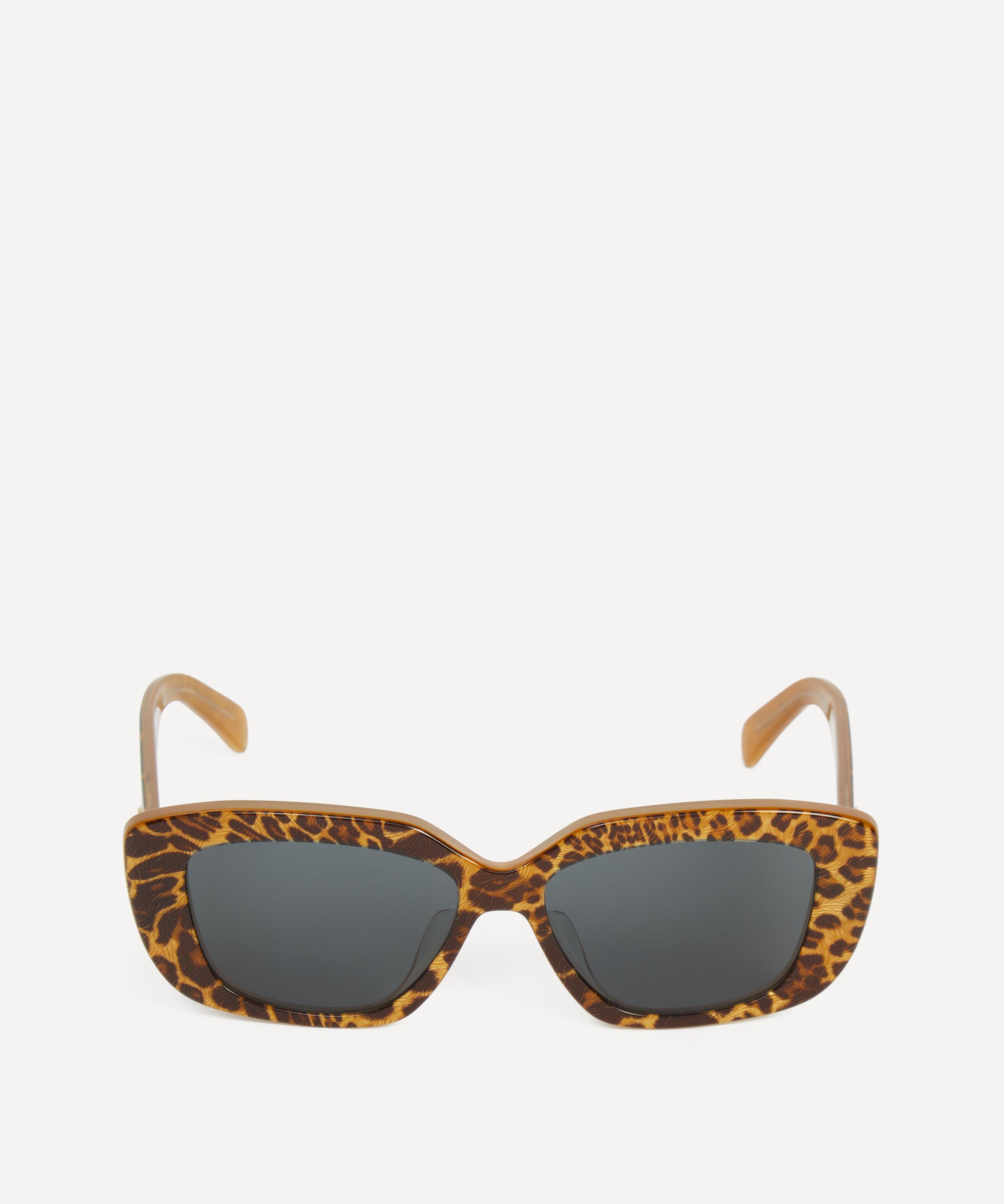Celine - Triomphe Animal Pattern Rectangle Sunglasses image number 0