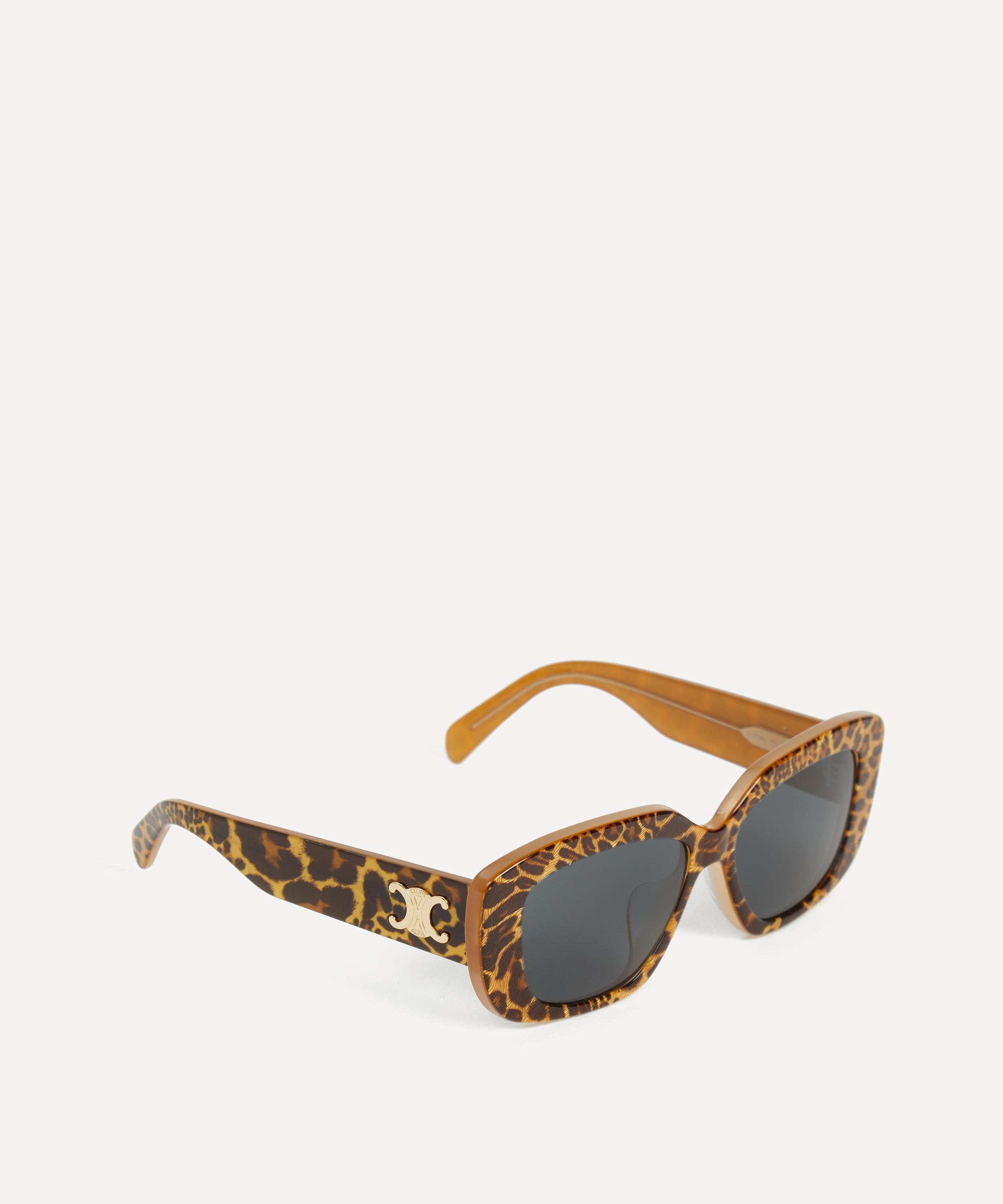 Celine - Triomphe Animal Pattern Rectangle Sunglasses image number 1
