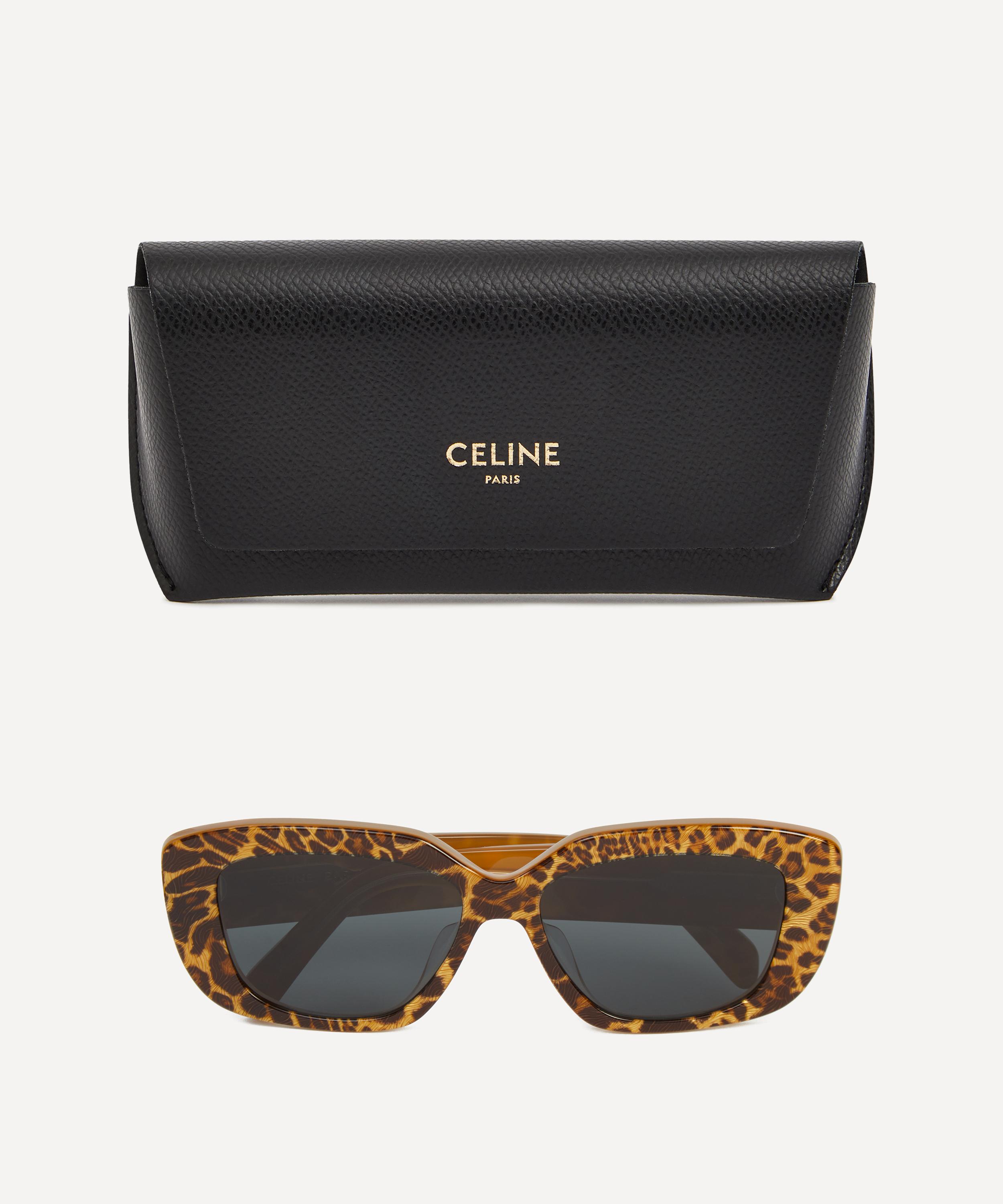 Celine - Triomphe Animal Pattern Rectangle Sunglasses image number 3