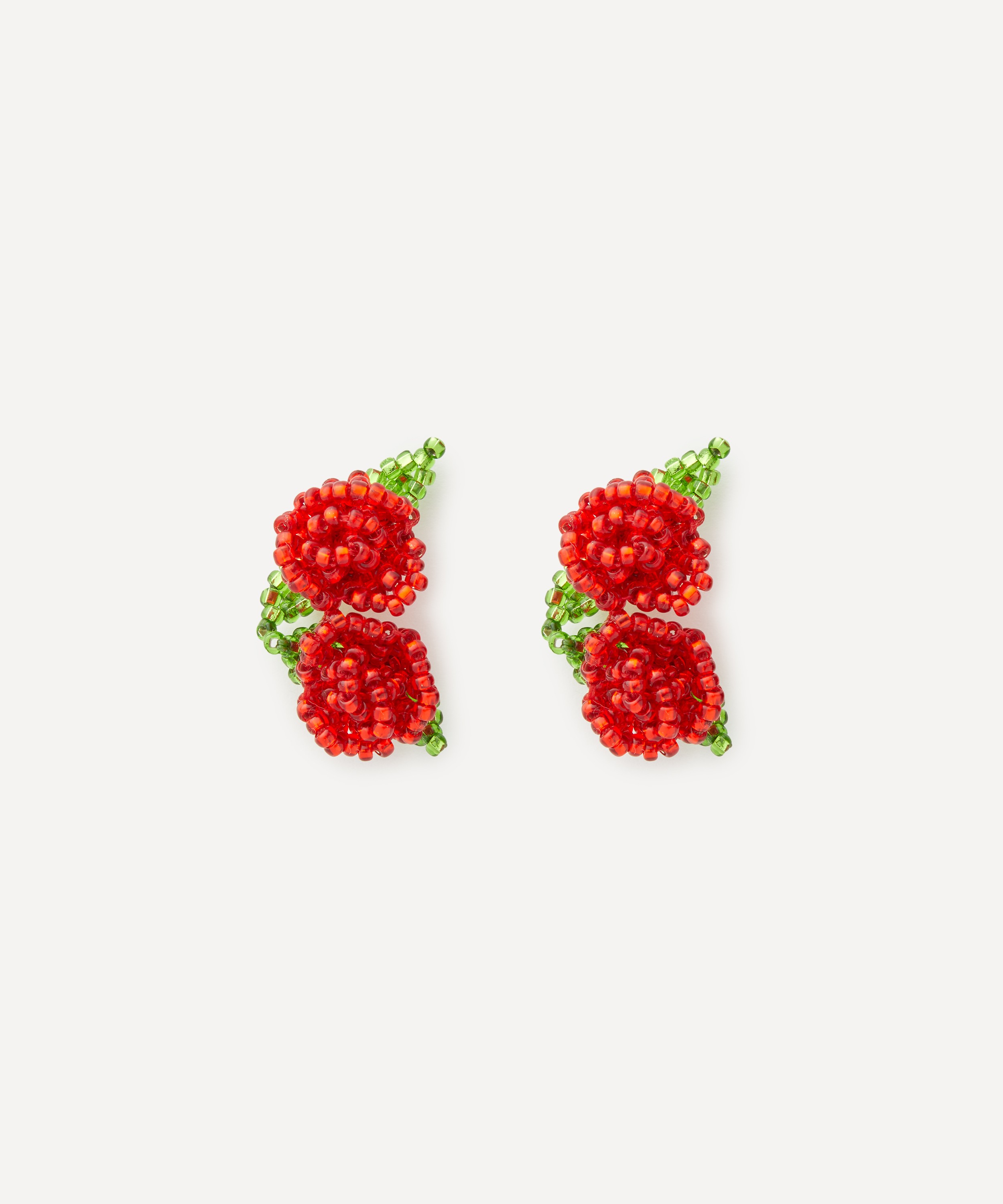 Pura Utz - Sterling Silver Double Rose Stud Earrings