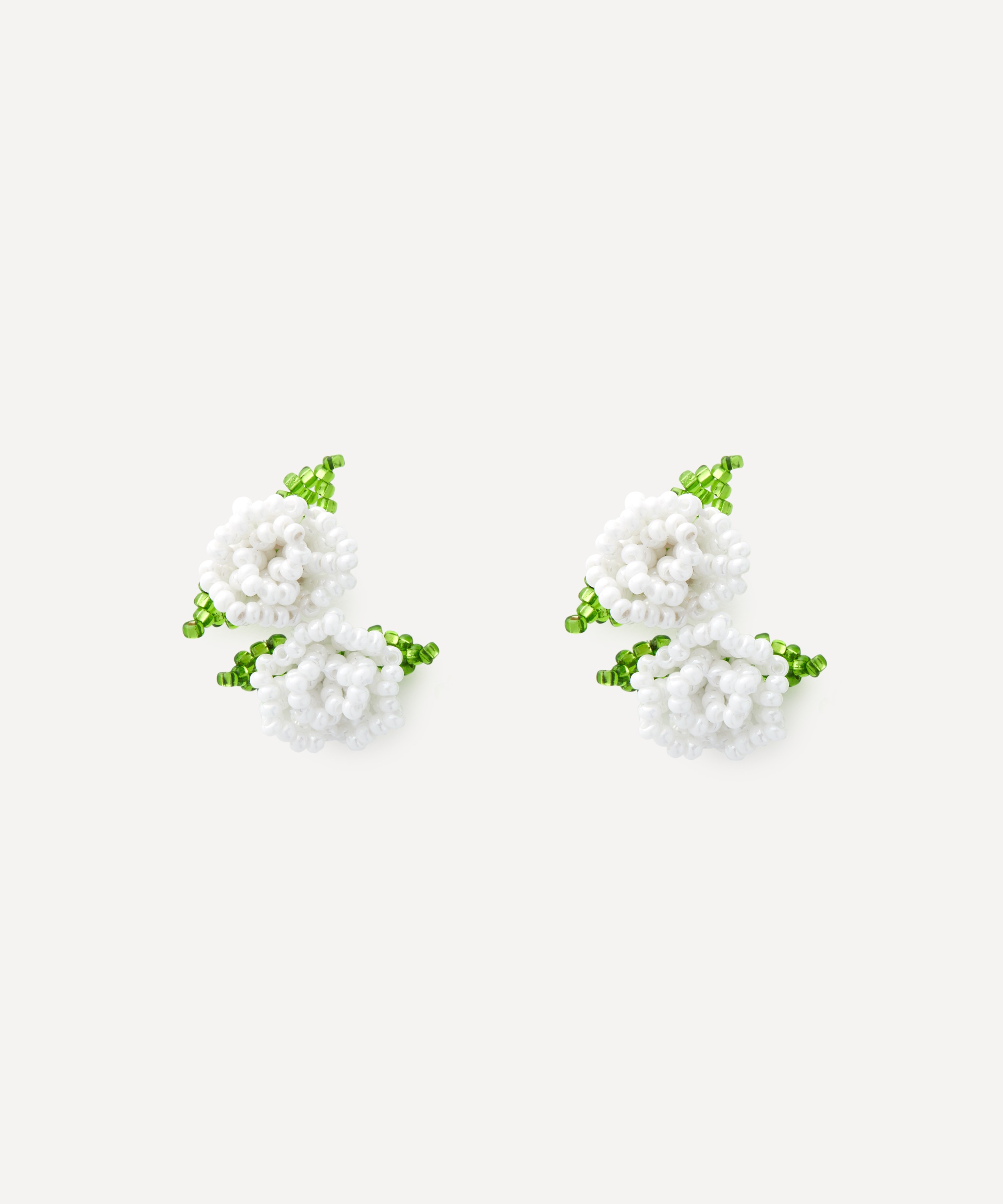 Pura Utz - Sterling Silver Double Rose Stud Earrings image number 0