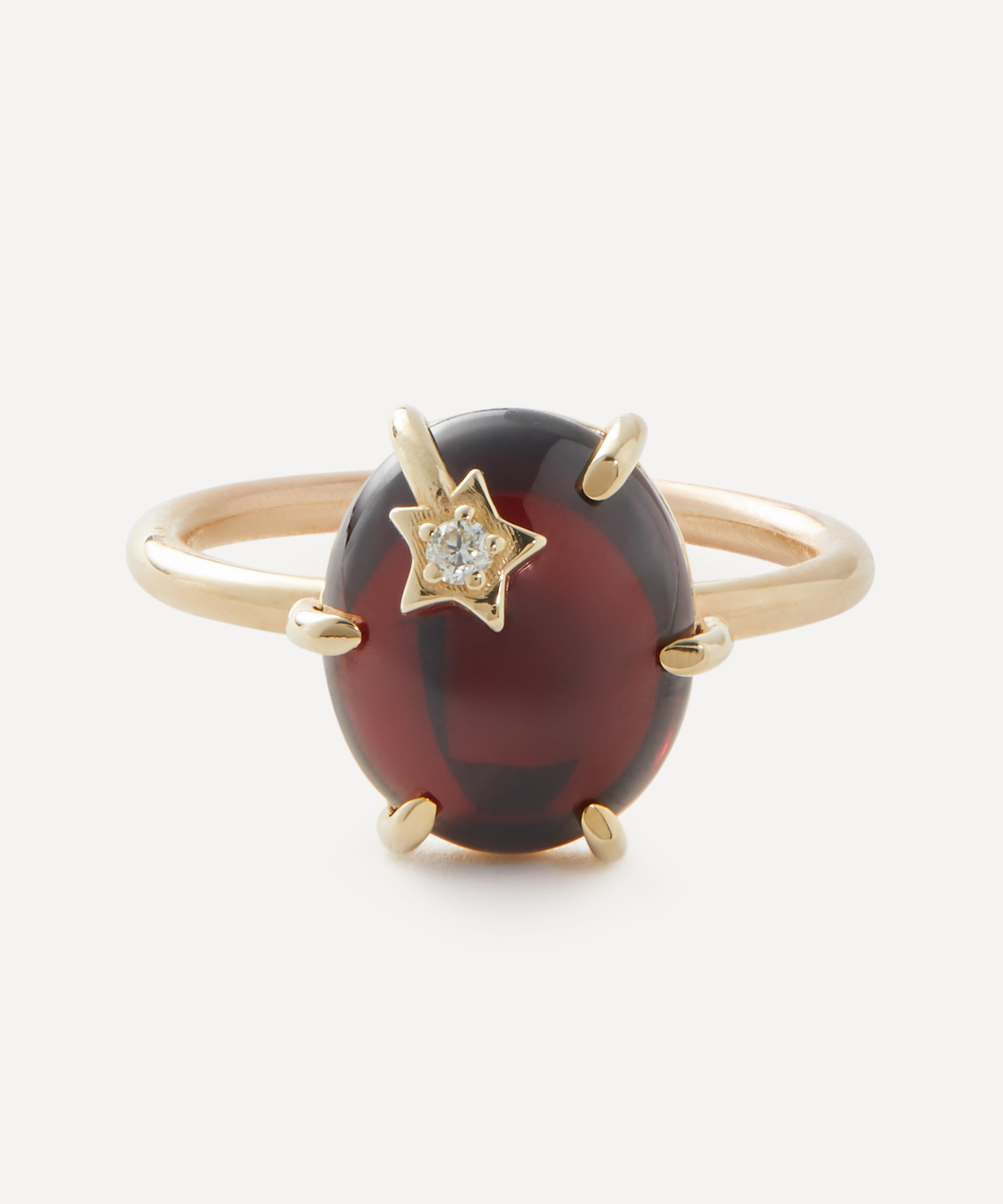 Andrea Fohrman - 14ct Gold Mini Galaxy Garnet Ring image number 0