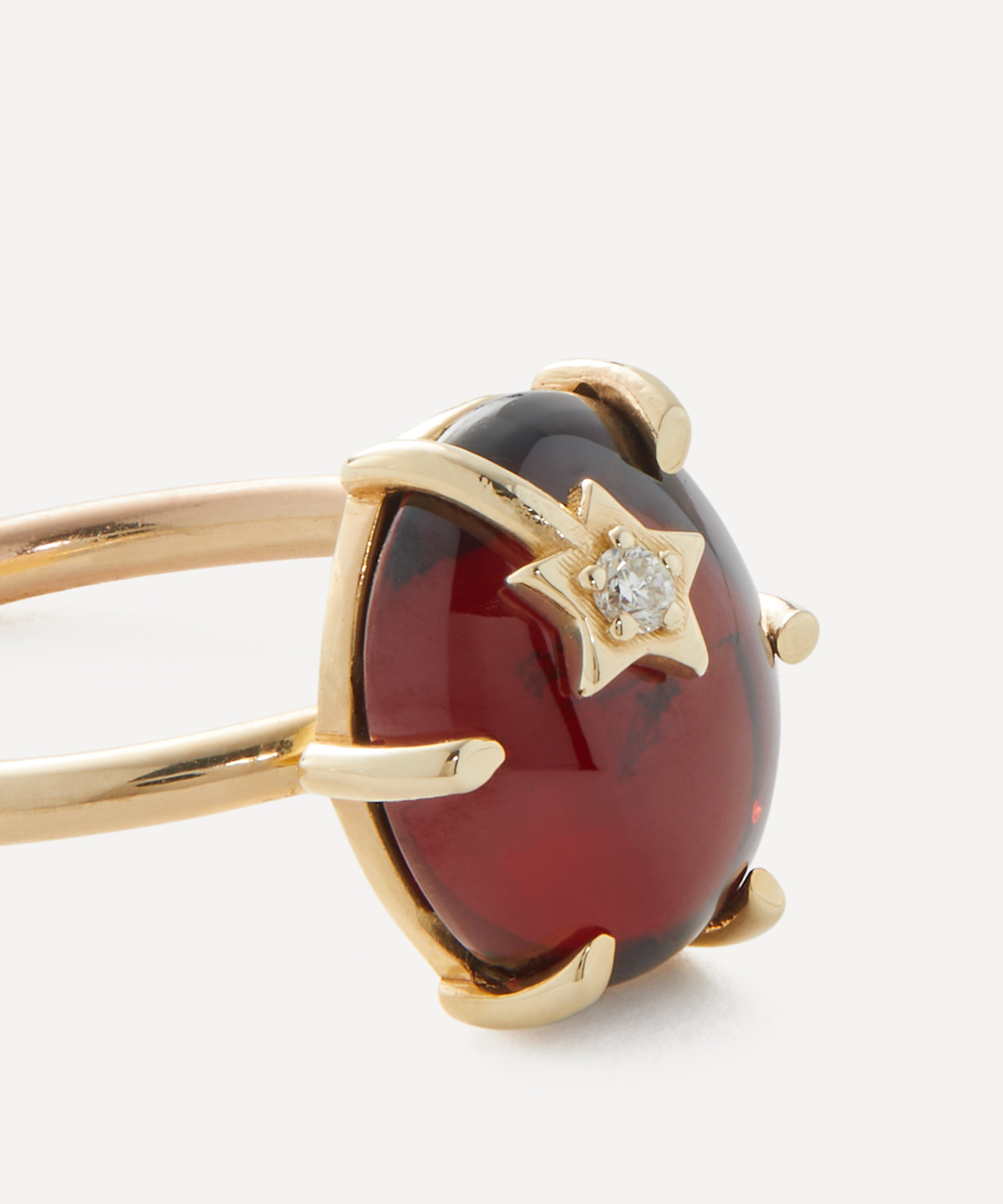 Andrea Fohrman - 14ct Gold Mini Galaxy Garnet Ring image number 1